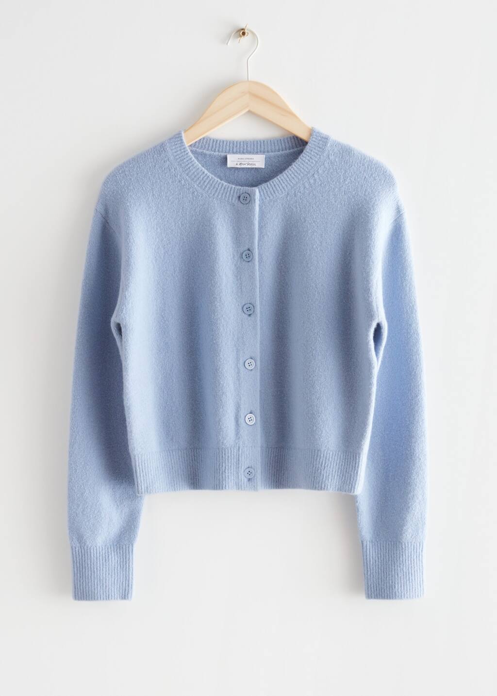 Button Up Knit Cardigan - Turquoise - Still Life