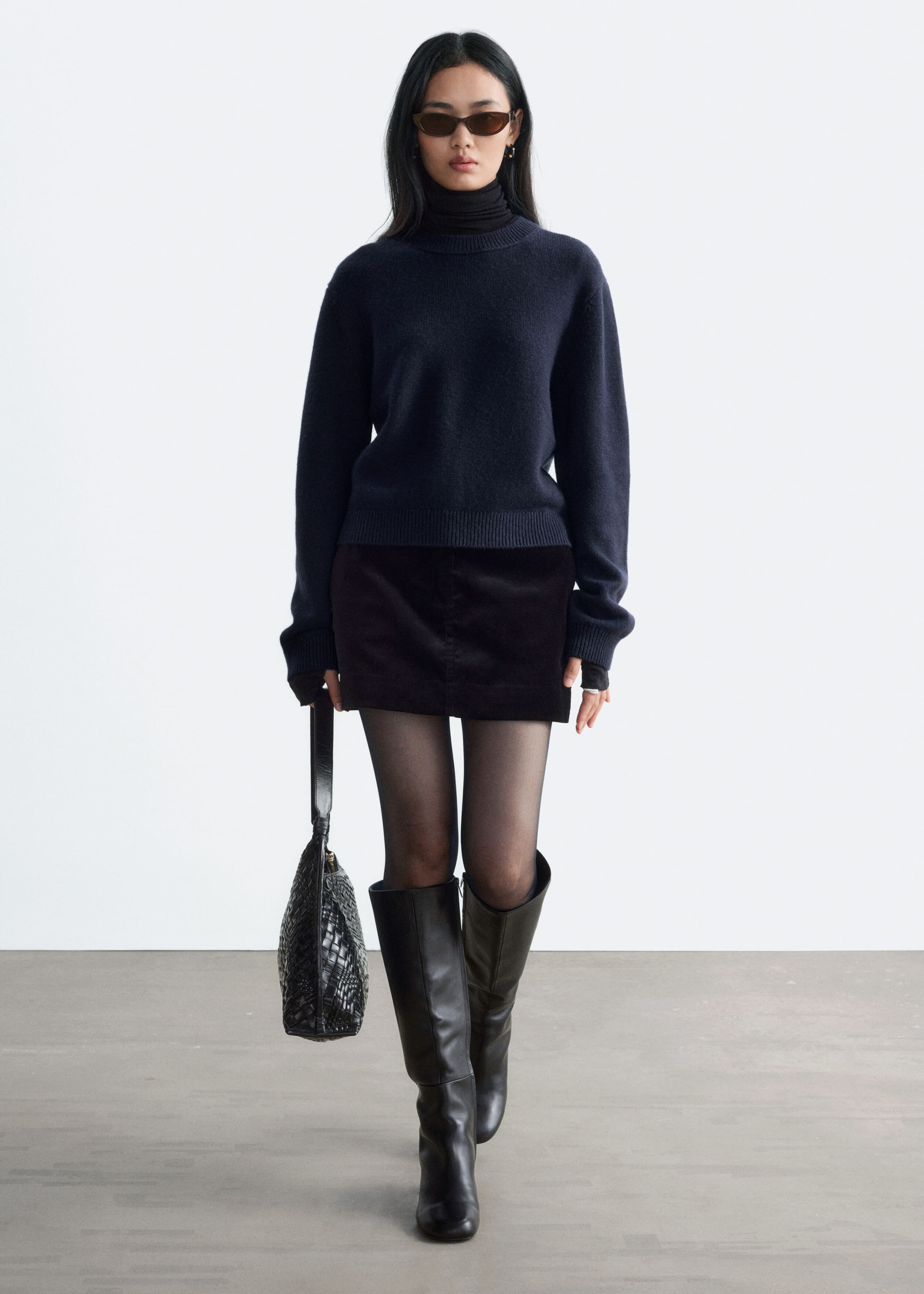 Cashmere-Blend Jumper - Red - Lookbook