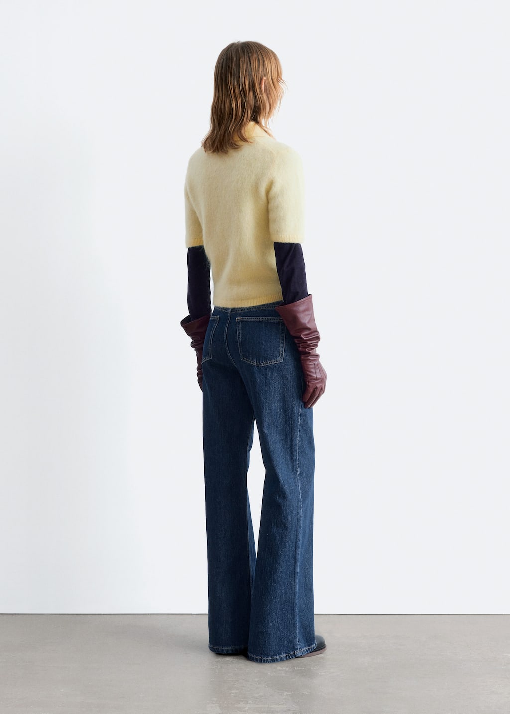 Image of Brushed Knit Polo T-Shirt