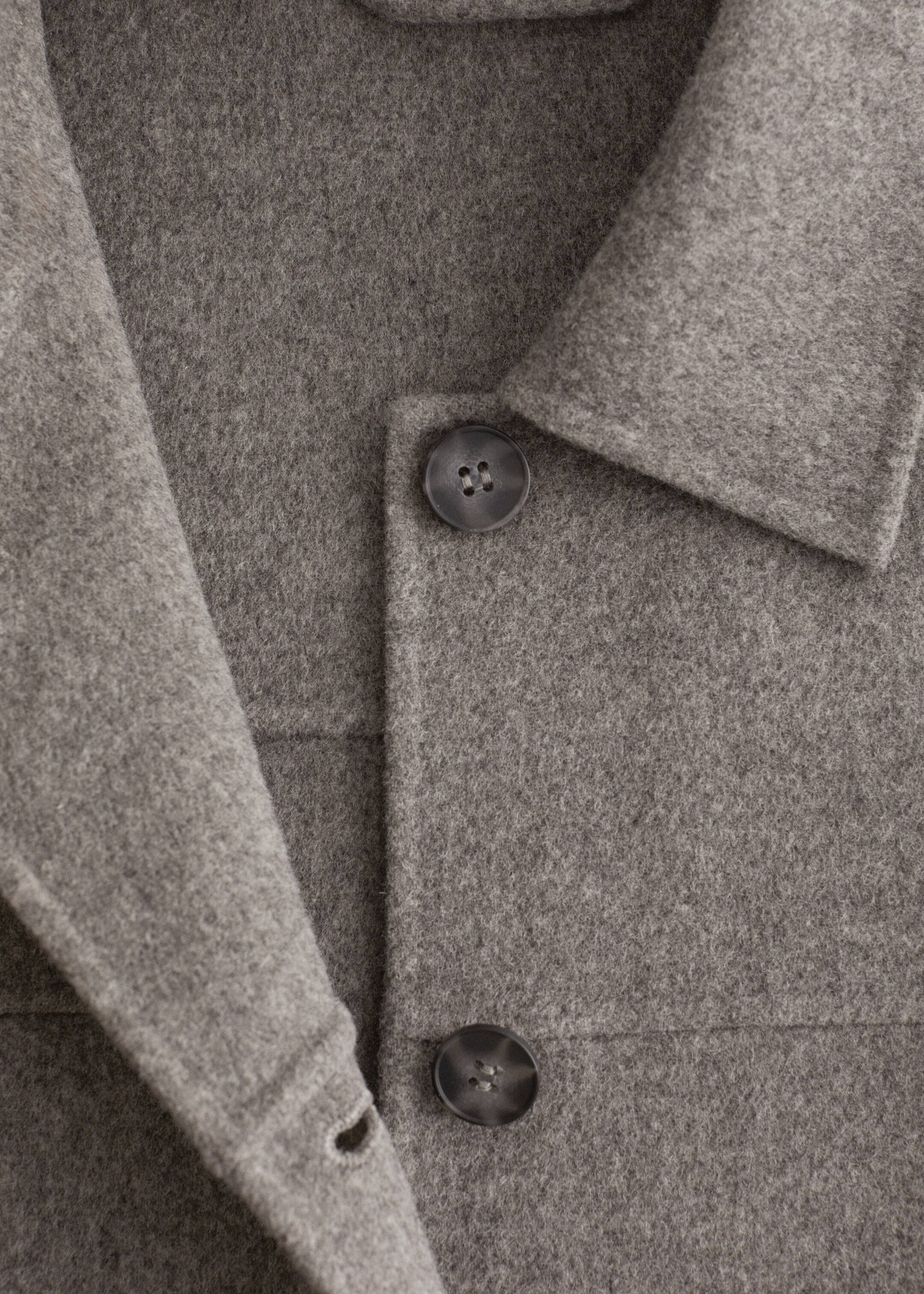 Ingrandisci l'immagine: Collared Wool Jacket - Grey - DONNA | H&M CH 9
