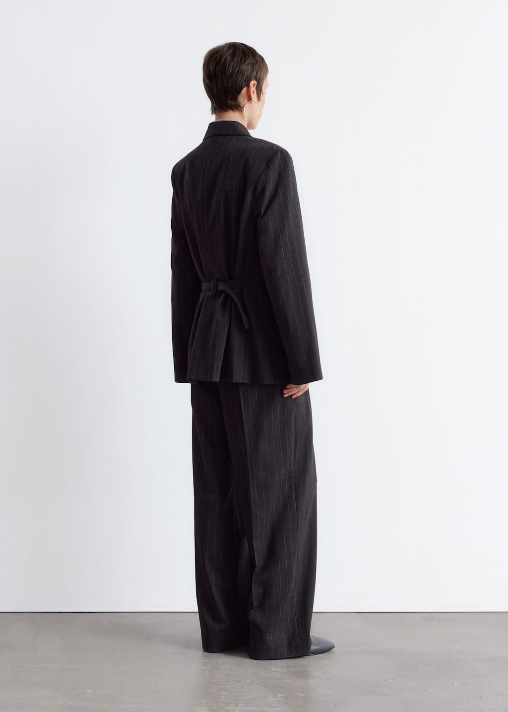 Image of Single-Breasted Wool Blazer