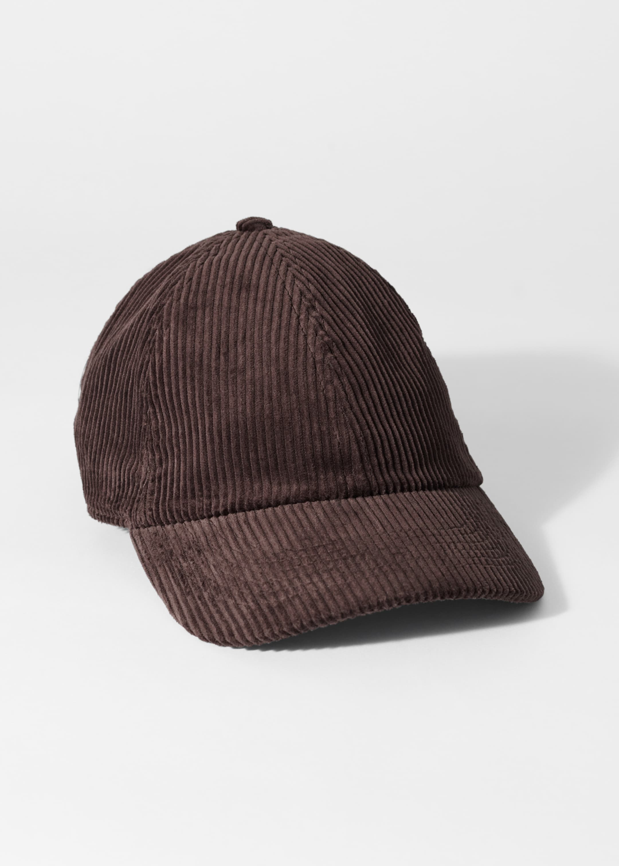 Grotere afbeelding bekijken: Corduroy Baseball Cap - Brown - DAMES | H&M BE 1
