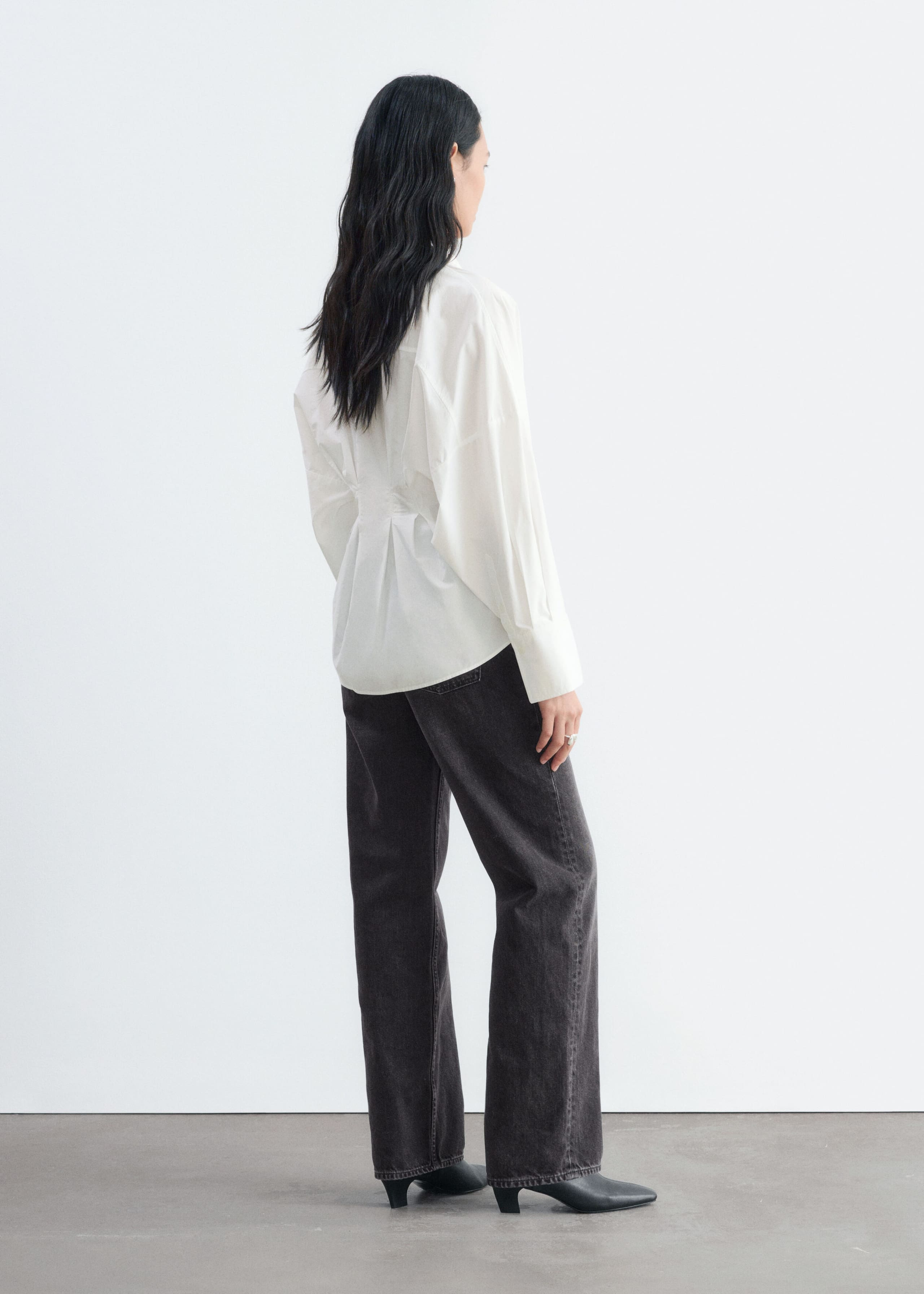 Camisa con cintura ajustada - Blanco - Lookbook