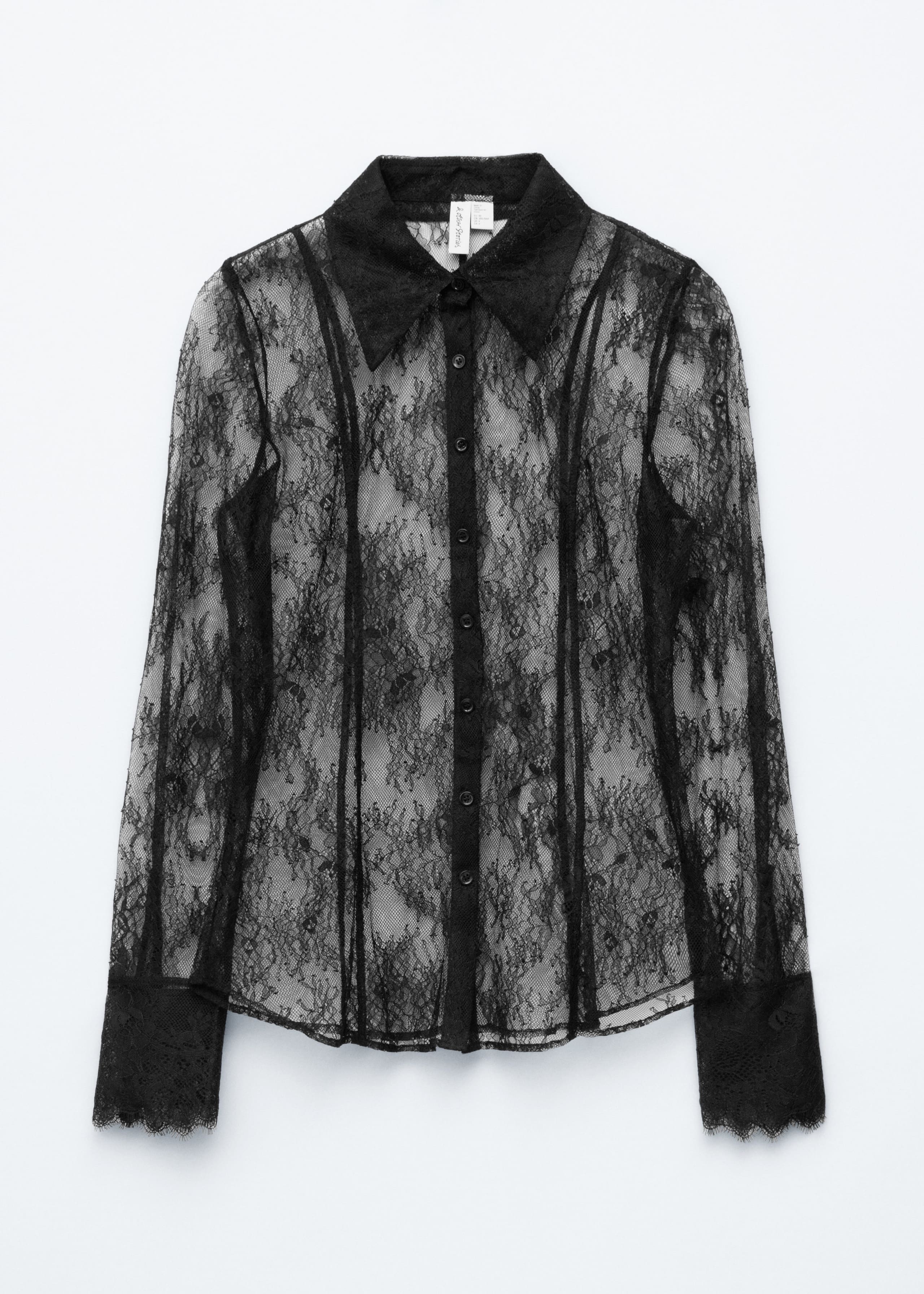 Image of Tapered Lace Shirt