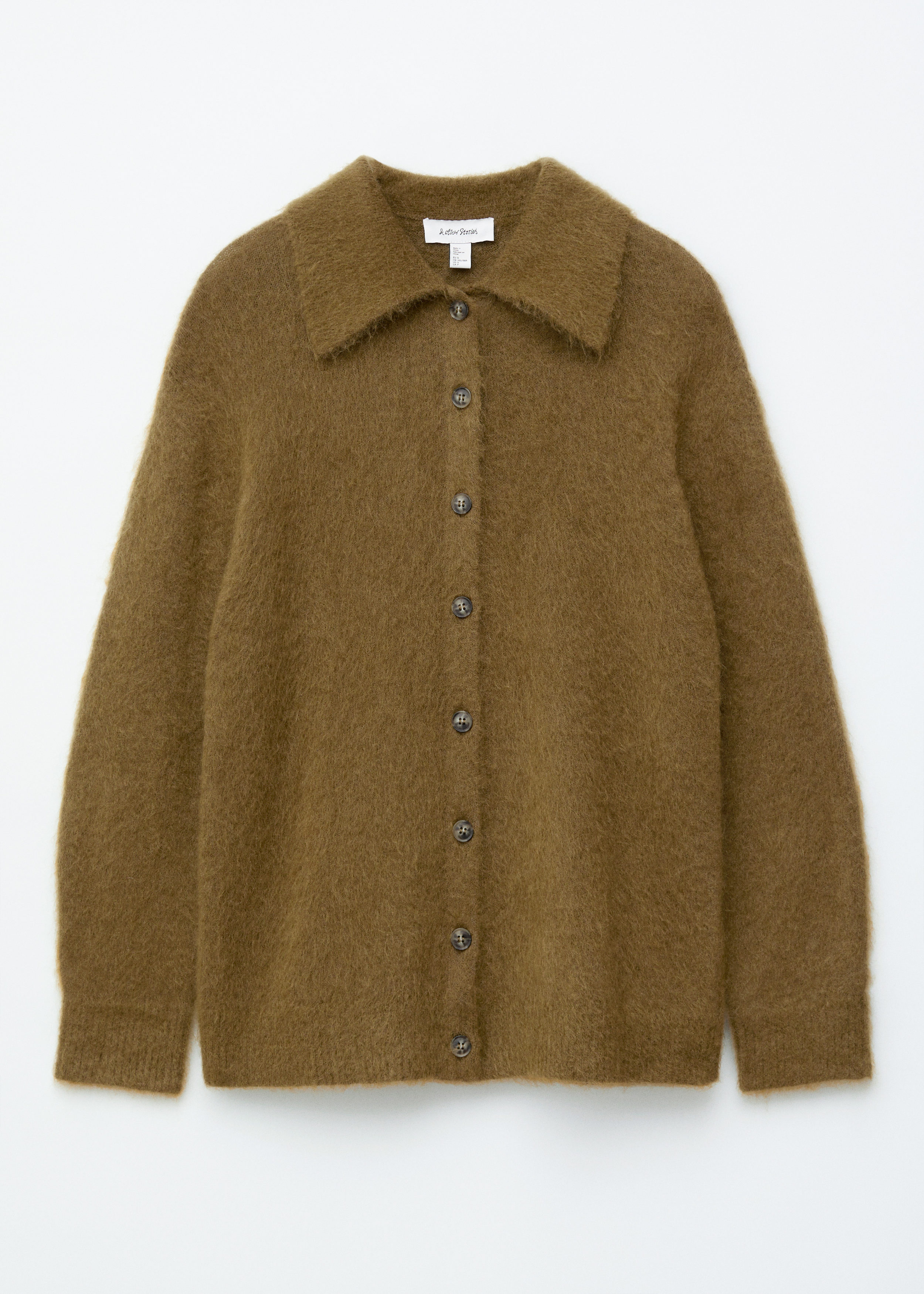 トップス TODAYFUL Brushed Knit Cardigan(OLIVE) Brushed-Knit Oversized Cardigan - Olive Brown - & Other Stories US