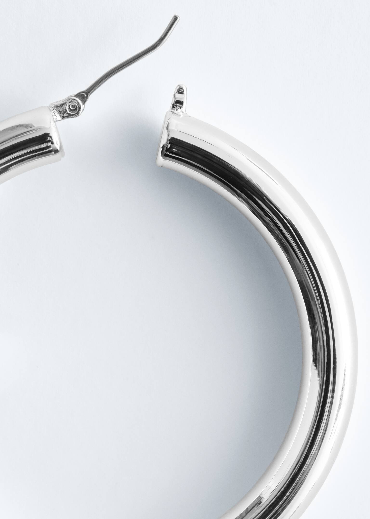 Chunky Hoop Earrings - Silver/Gold - 3