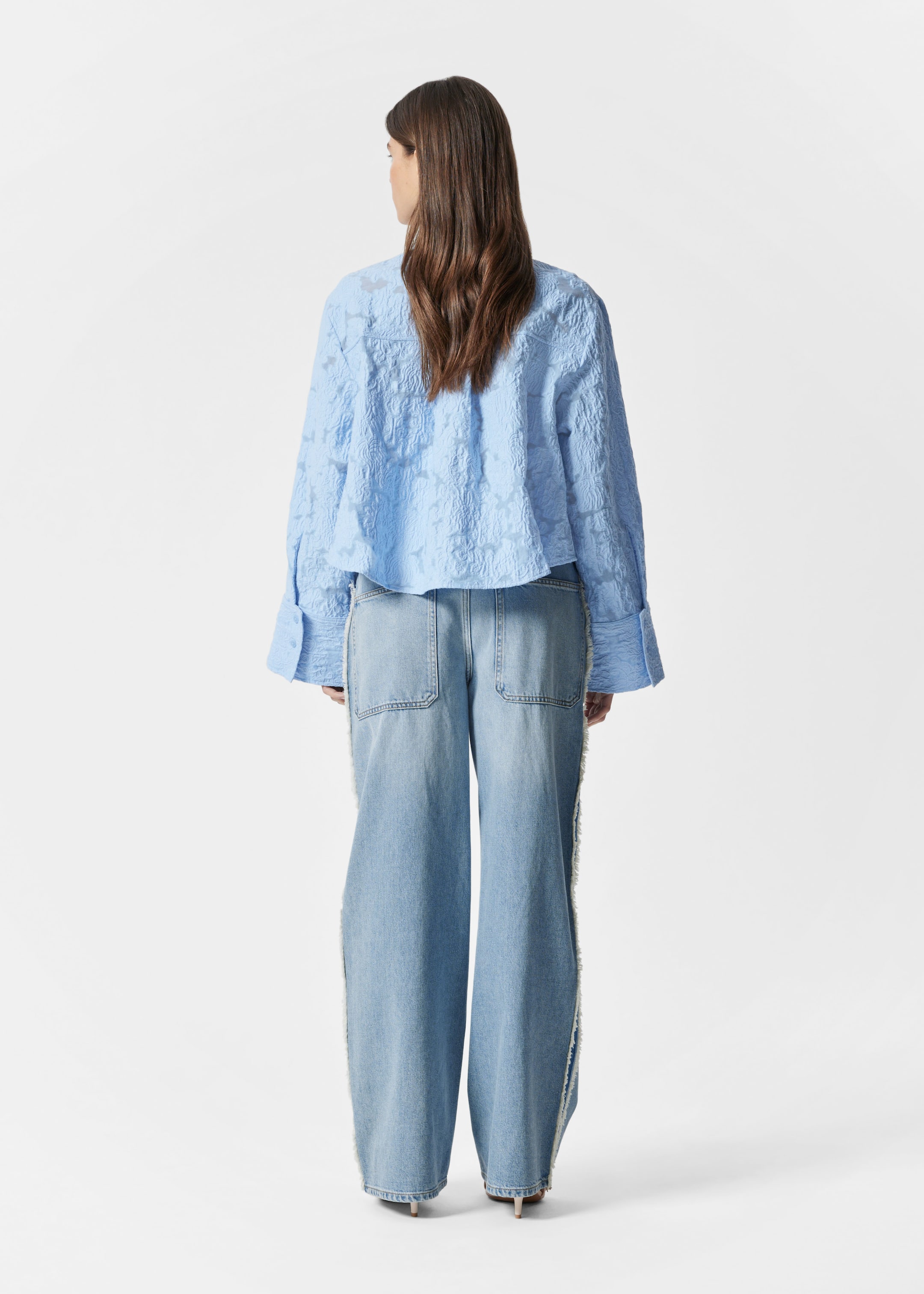 Agrandir l'image: Chemise jacquard - Bleu clair - FEMME | H&M BE 4