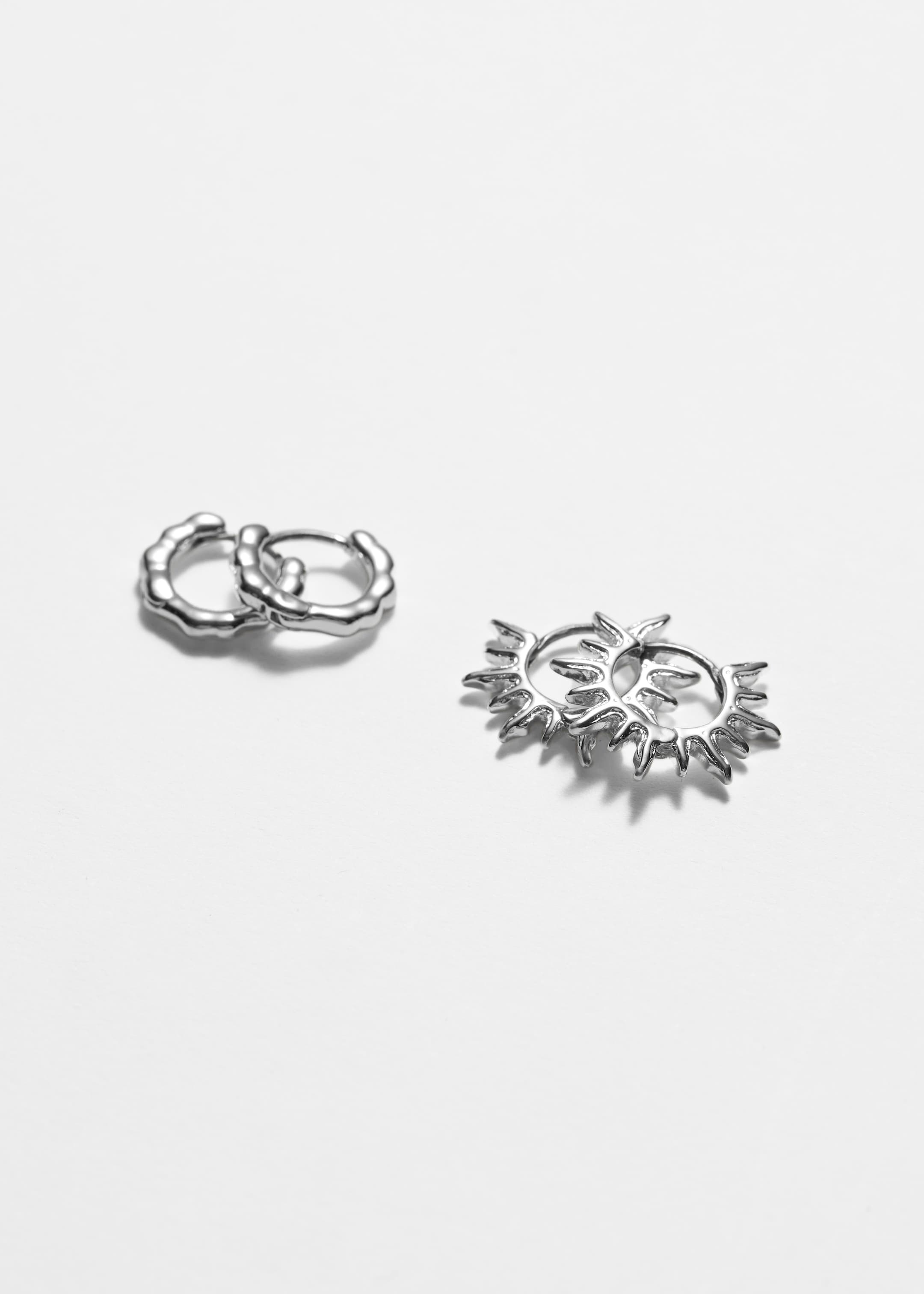 Ingrandisci l'immagine: Molded Hoop Set - Silver - DONNA | H&M CH 1