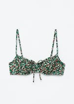 Groen/bloemenprint