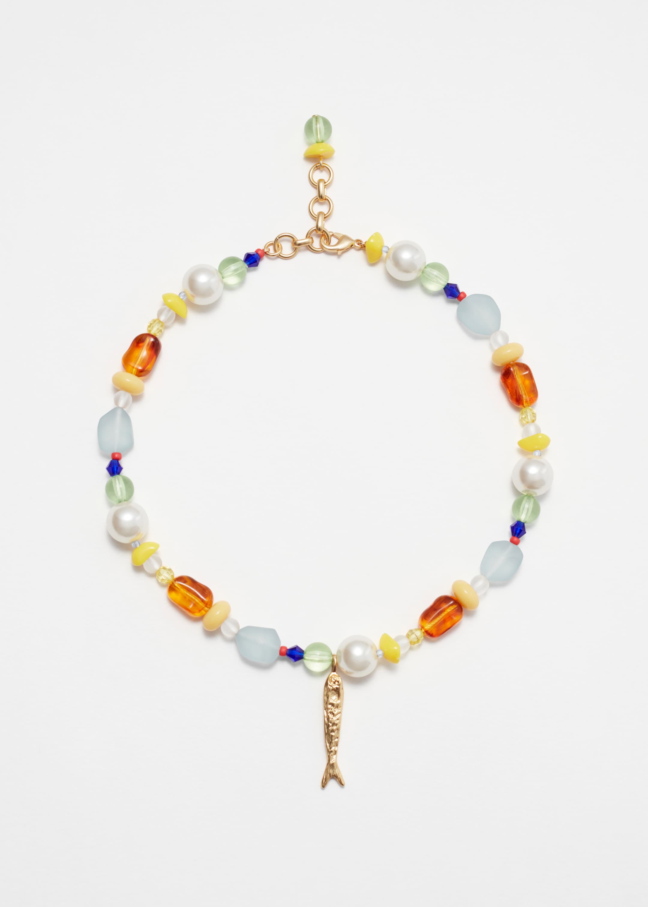 Visa större bild: Halsband med stenar och hänge - Guld/flerfärgad - DAM | H&M SE 2