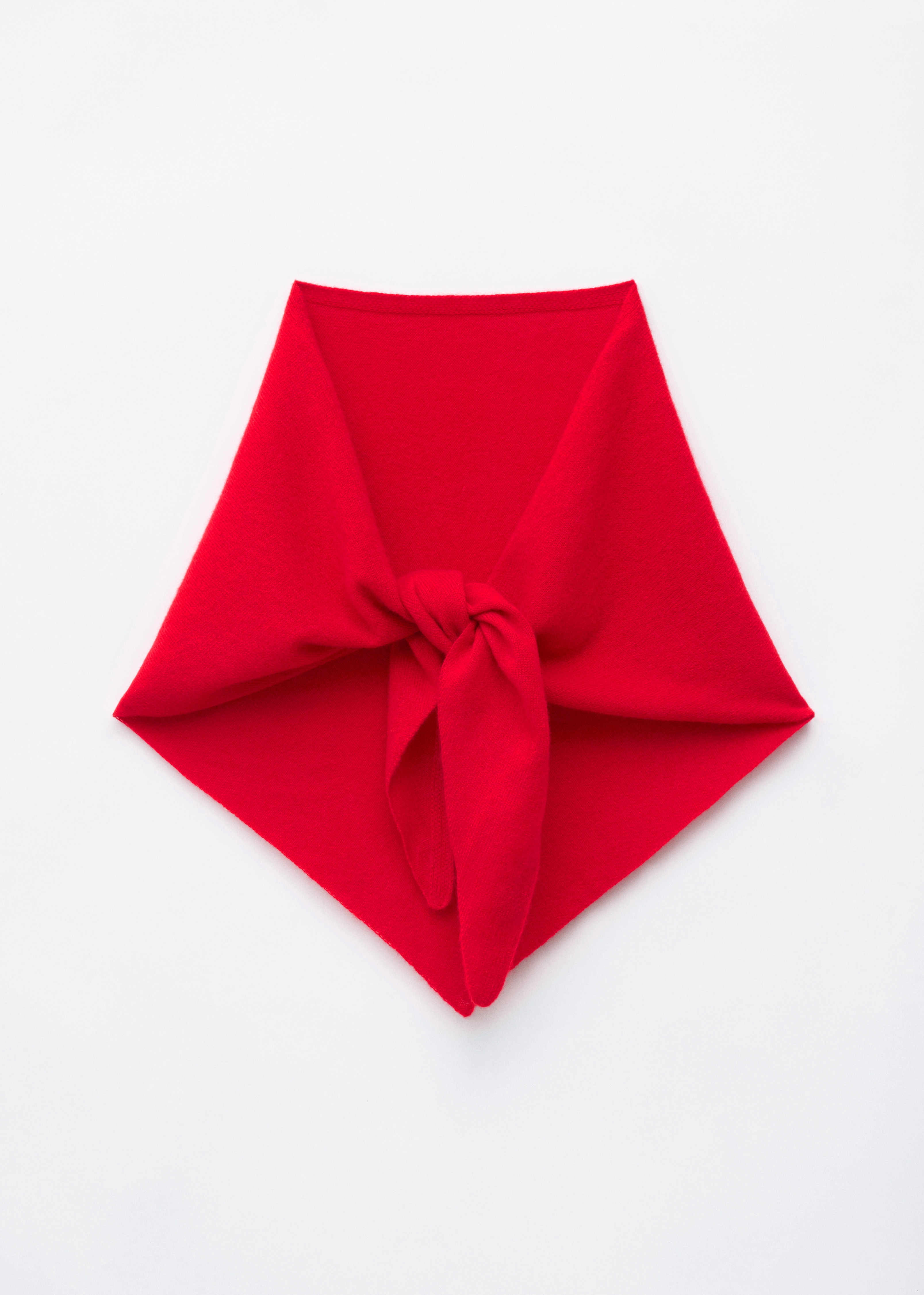 Écharpe en cachemire - Rouge/Marron foncé/Blanc/Gris