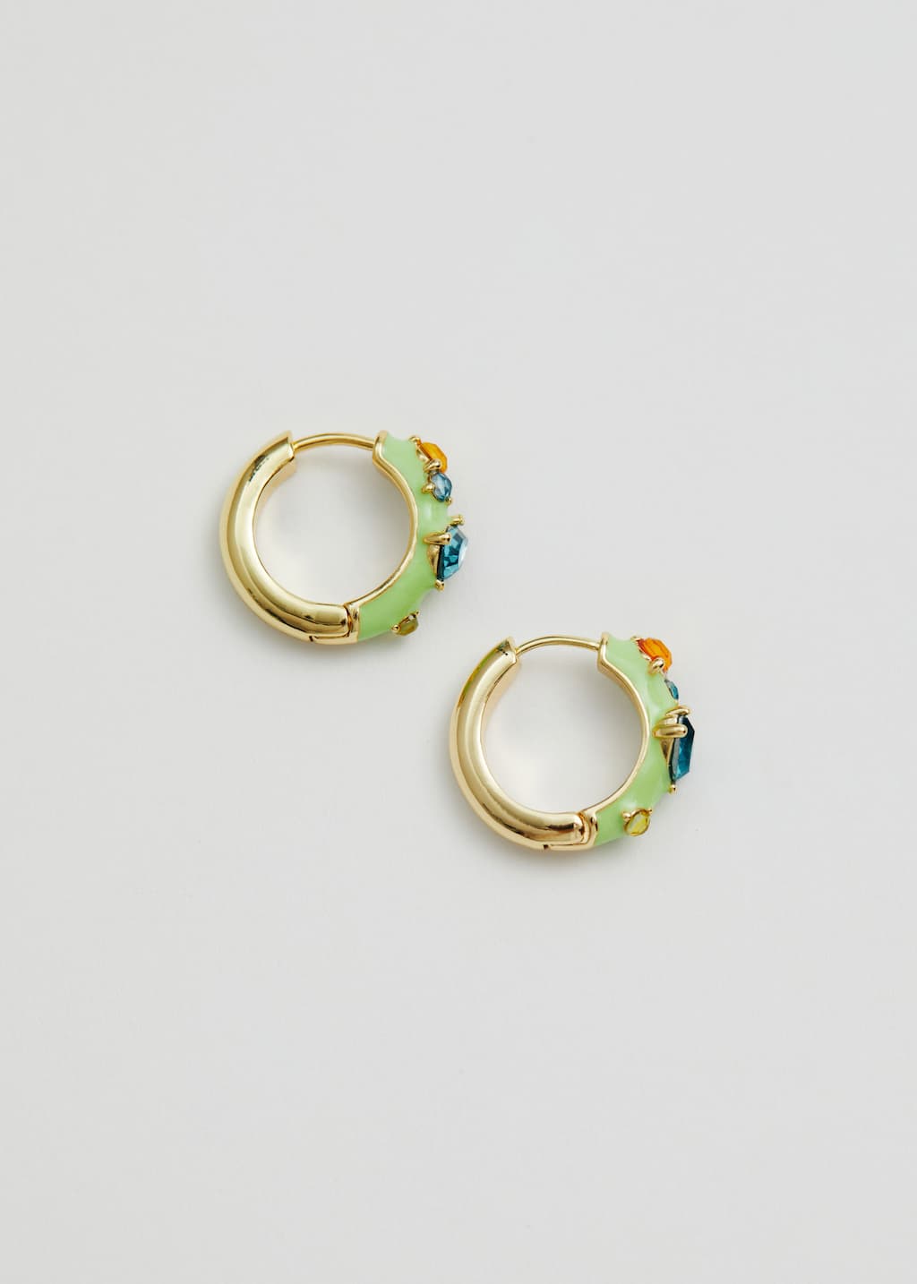 Vibrant Hoop Earrings - Pistachio - Still Life