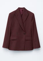 Burgundy Pinstripe