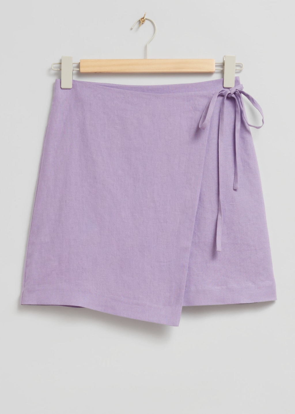 90sInspiredLinenWrapSkirt - Lilac - Bodegón