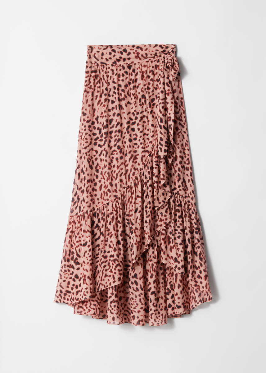 & Other Stories Wrap Midi Skirt In Pink