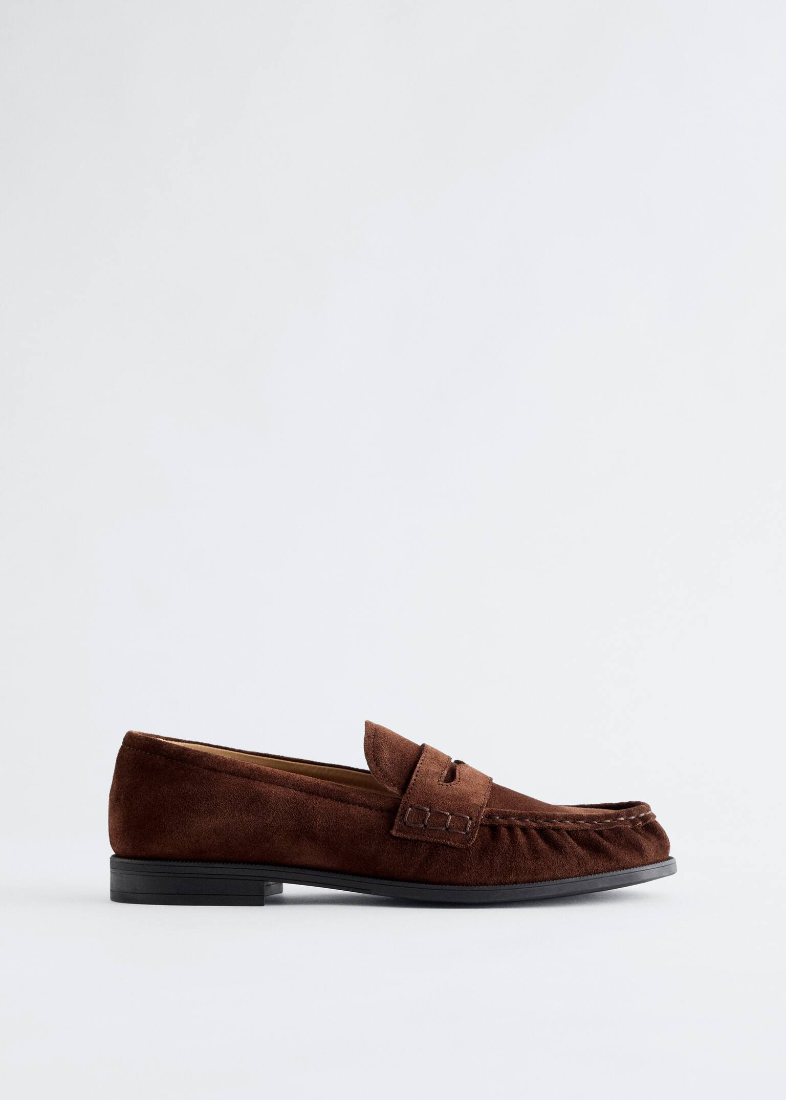 Penny-Loafer - Braun/Hellgrau/Schwarz