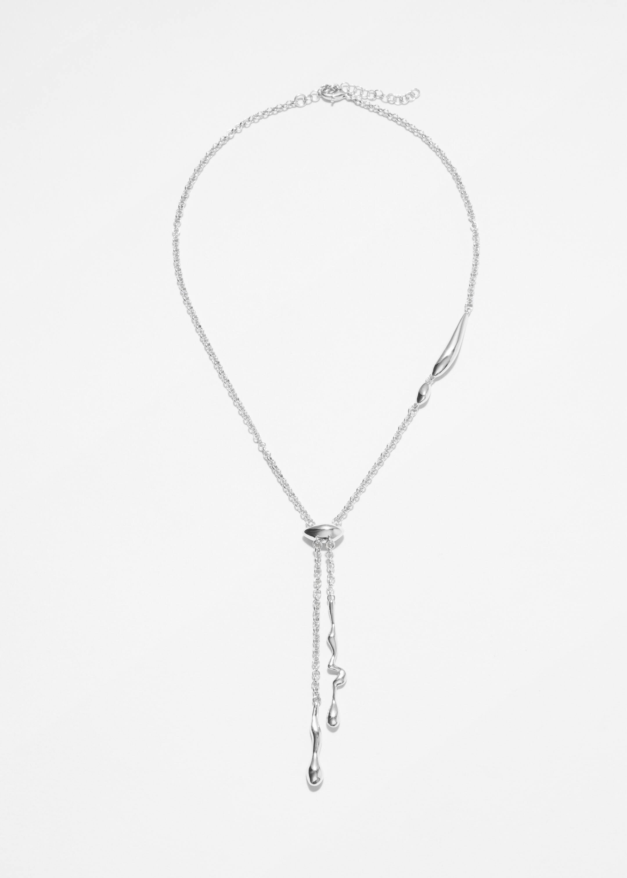 Ver imagen más grande: Collar de lazo con cuentas colgantes - Plata - MUJER | H&M ES 2