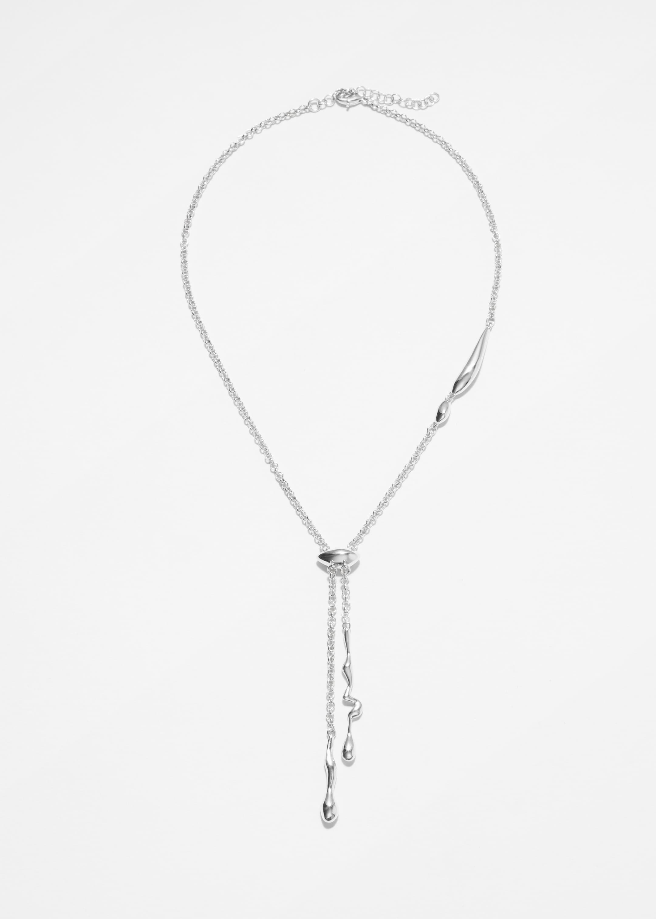 Agrandir l'image: Collier style lasso à perles fantaisie - Argenté - FEMME | H&M FR 2