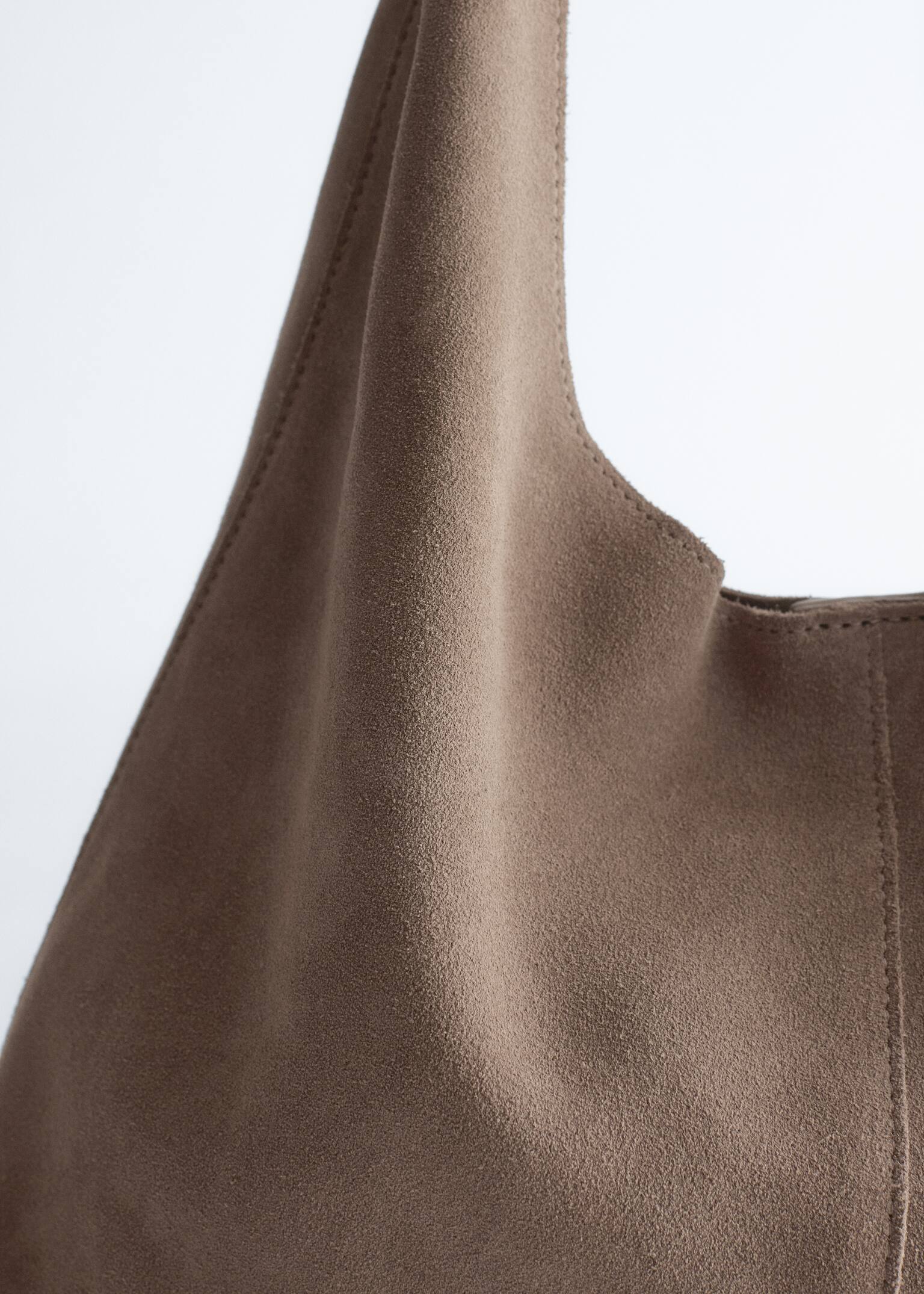 Classic Suede Tote Bag - Beige/Groen/Roestbruin/Bruin - 4