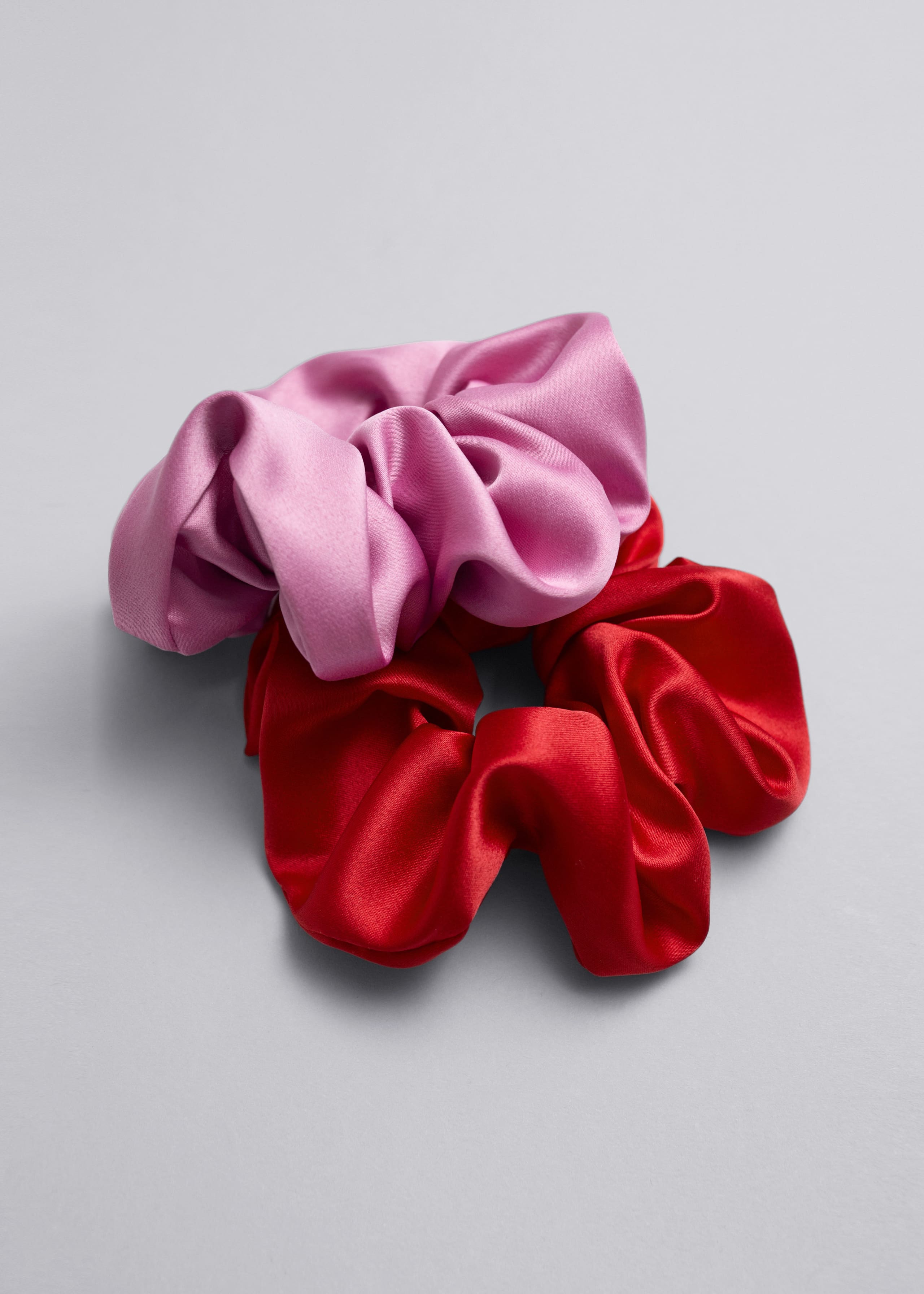 Pack de 2 coleteros de satén - Pink/Red - Bodegón