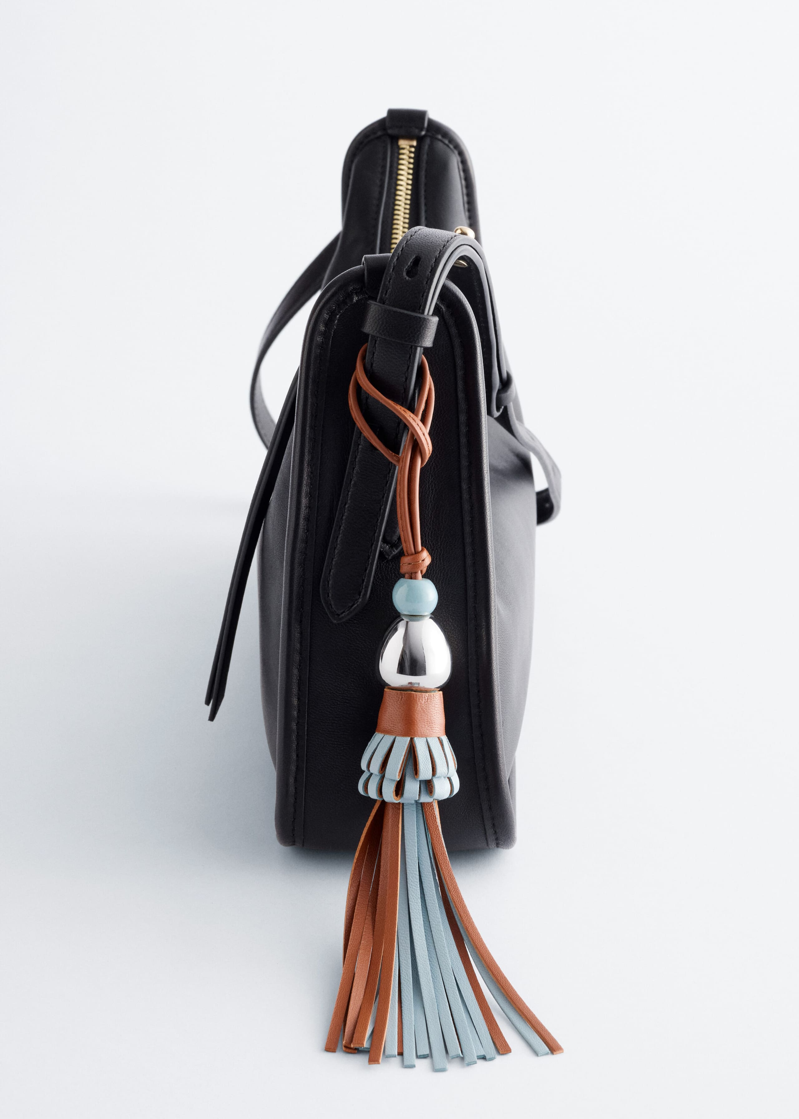 Image of Leather Tassel Bag Charm