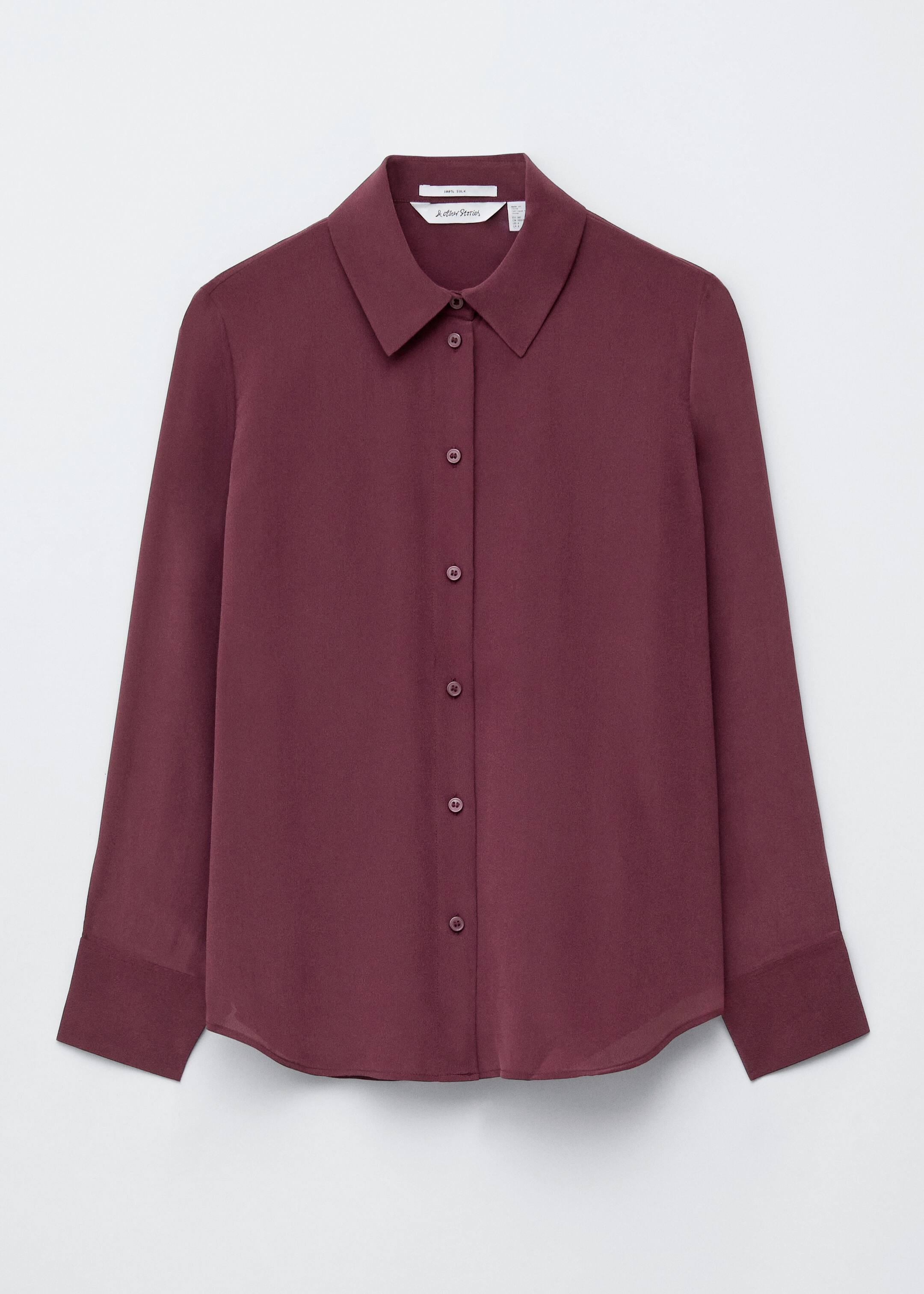 Größeres Bild ansehen: Seidenbluse - Dunkelrot - Ladies | H&M DE 6