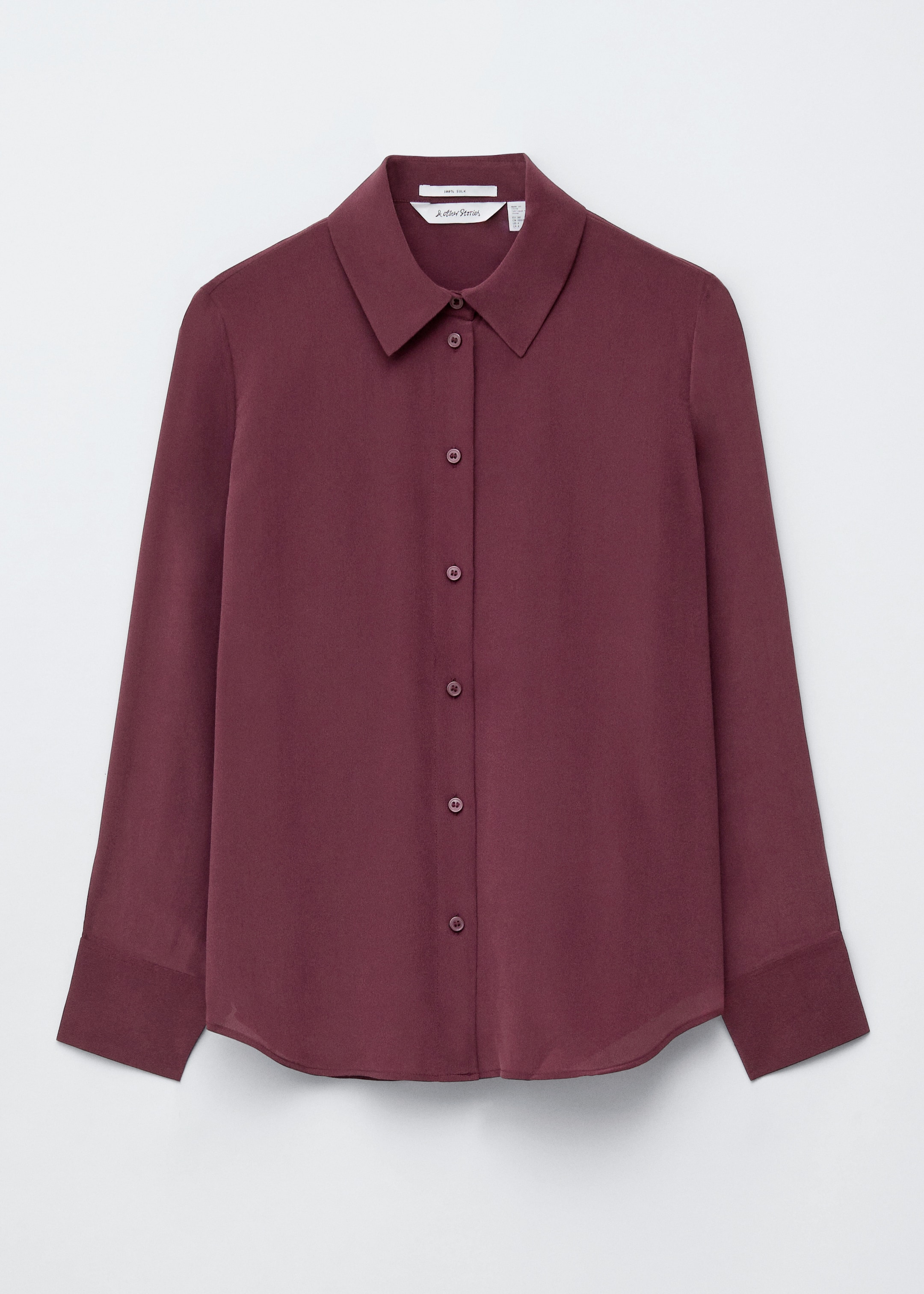 Größeres Bild ansehen: Seidenbluse - Dunkelrot - Ladies | H&M DE 6
