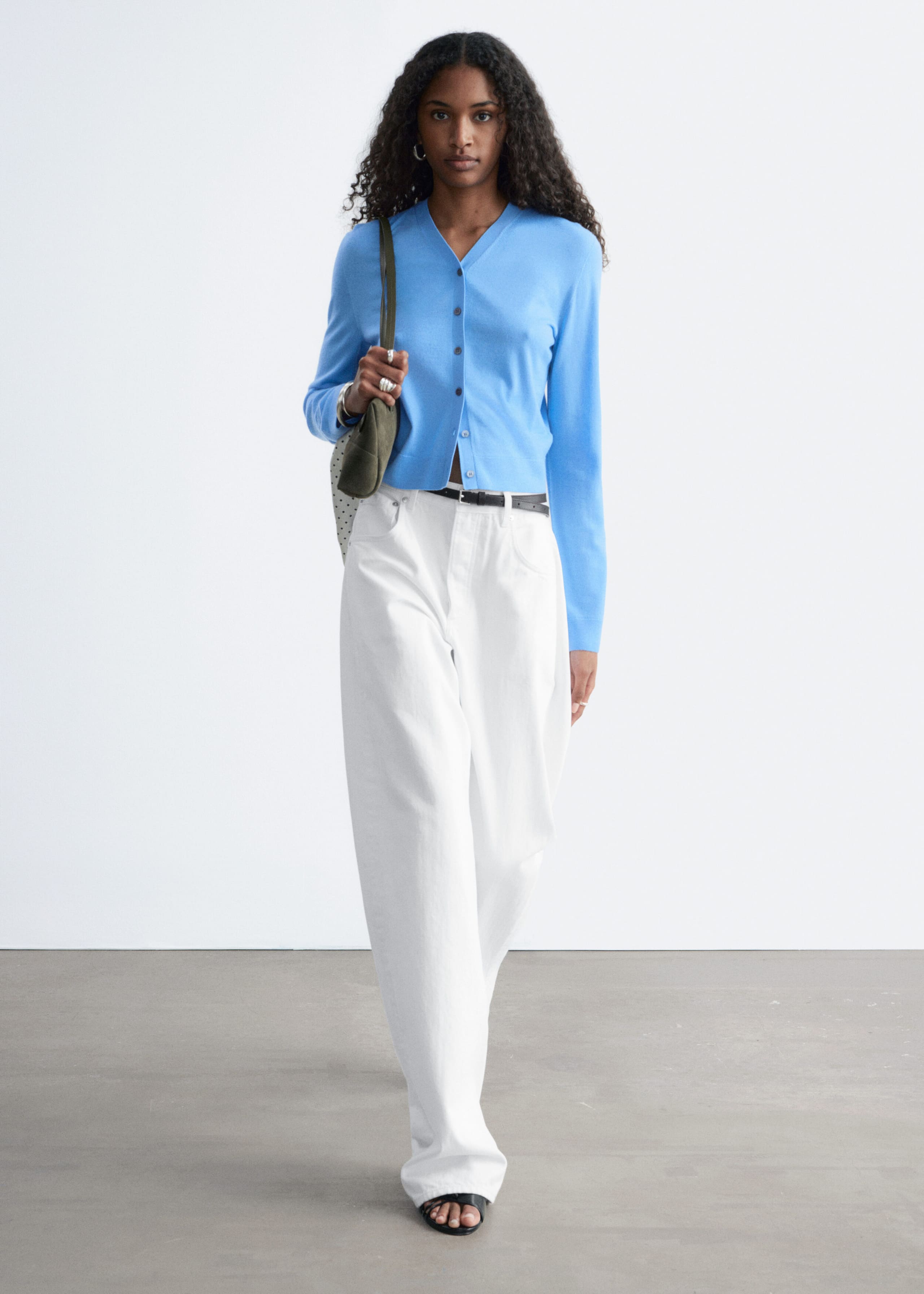 Image of Cropped Cashmere Cardigan