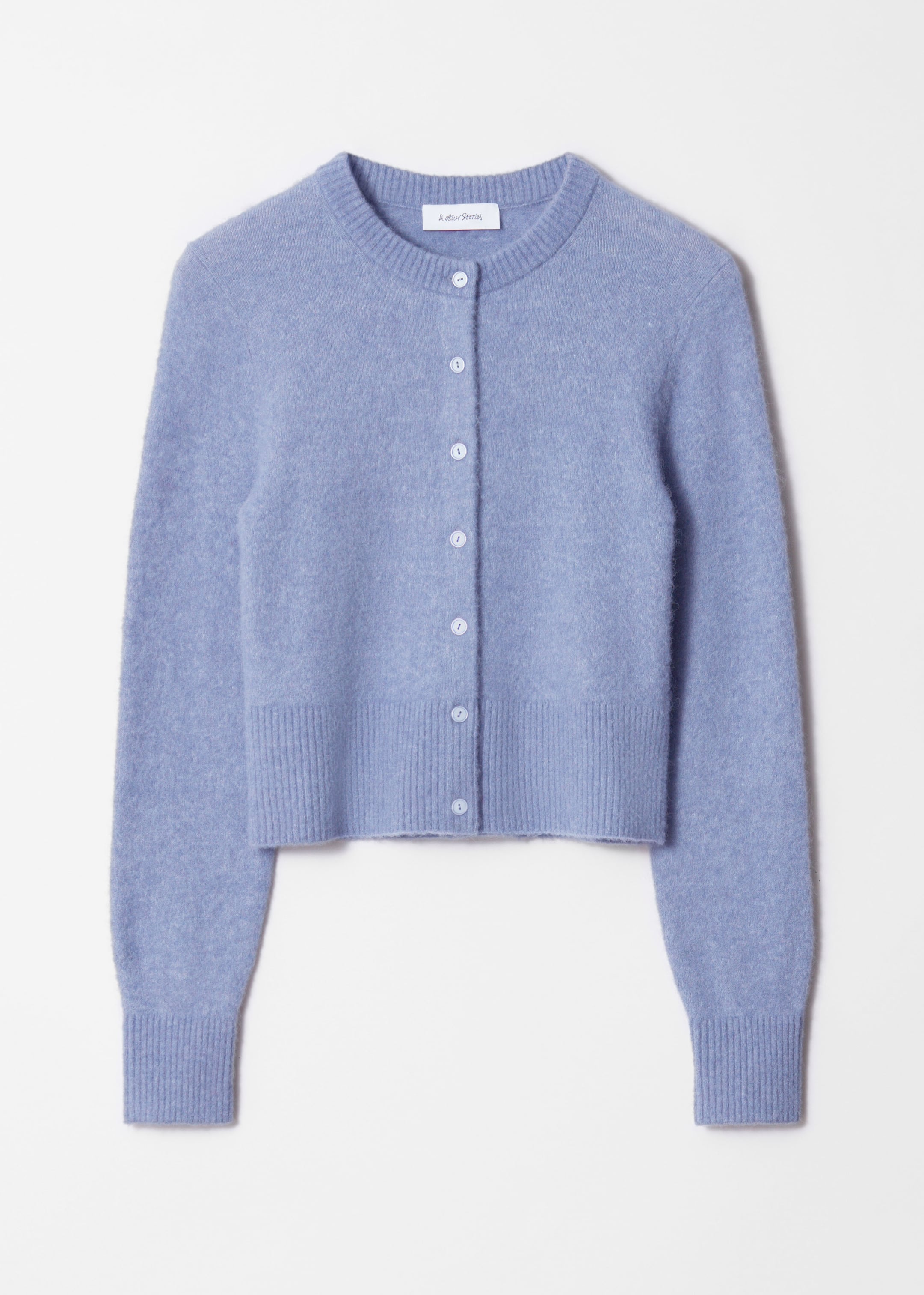 Grösseres Bild ansehen: Strickjacke aus Alpaka-Mix - Pastellblau - DAMEN | H&M CH 1
