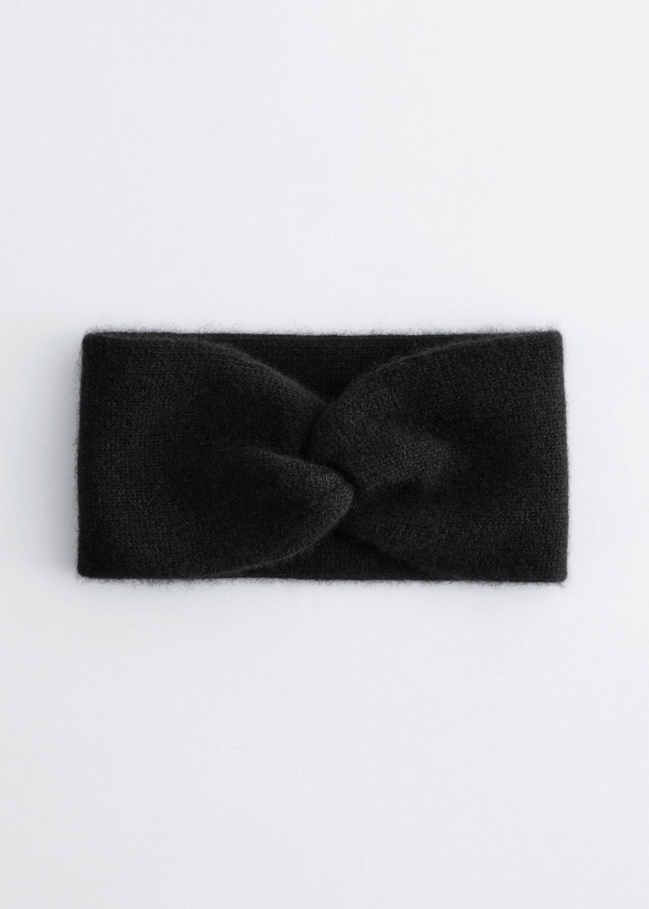 Visa större bild: Twist-Front Cashmere Headband - Svart - DAM | H&M SE 2