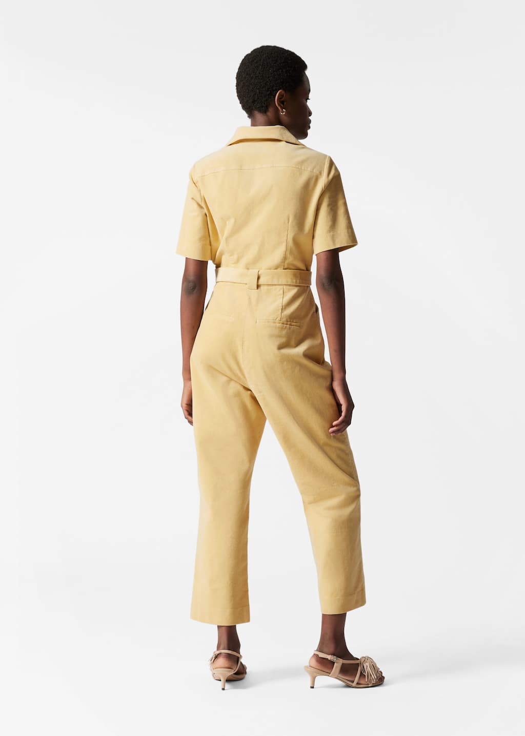Image of Cord-Jumpsuit mit Gürtel