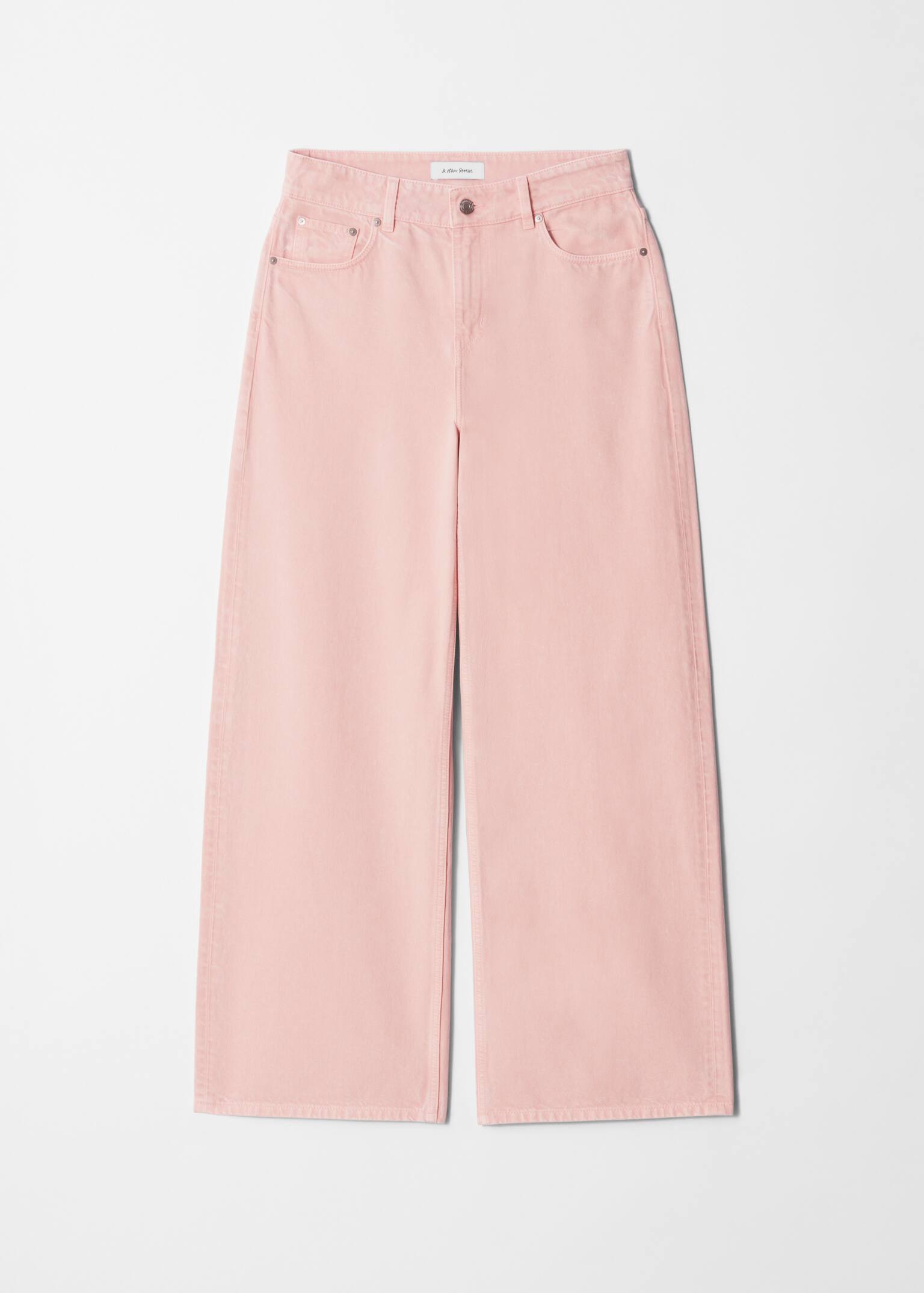 Jeans a gamba larga - Rosa/Marrone ruggine/Verde kaki/Beige/Azzurro - 2