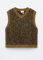 Khaki/Leopardenmuster