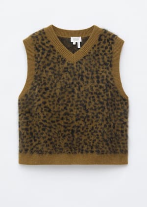 Khaki/Leopardenmuster