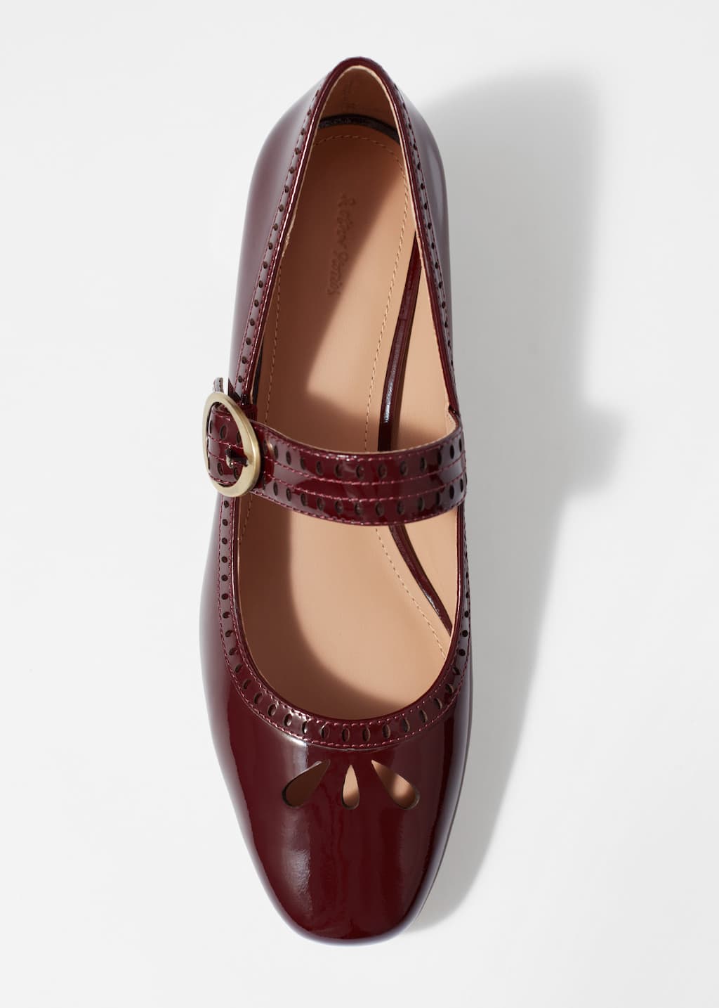 Image of Escarpins style babies en cuir