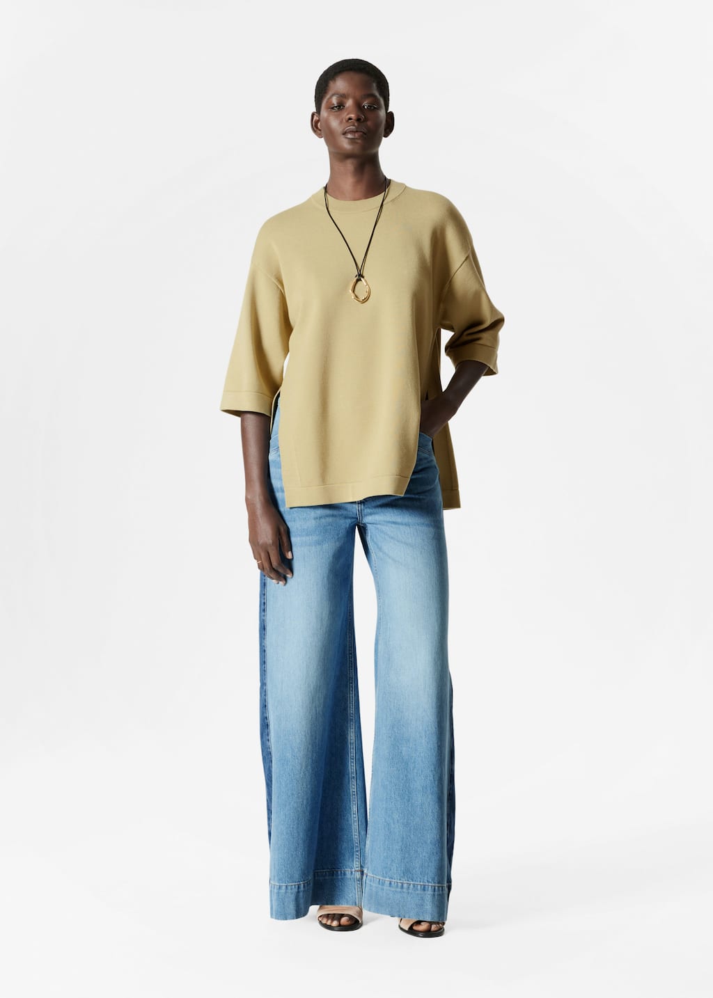 Image of T-shirt surdimensionné en maille