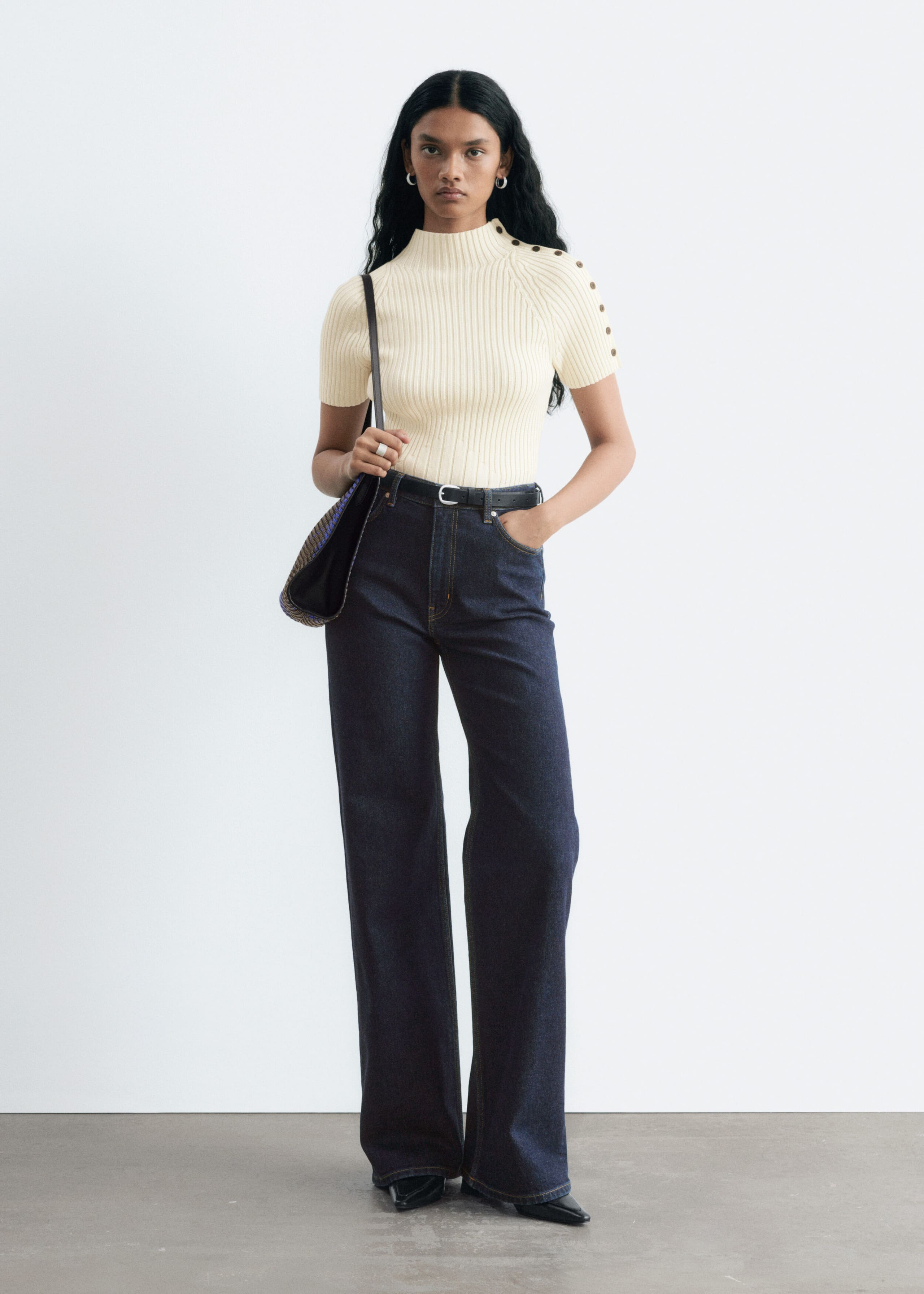 Wide-Leg Jeans - Dark Blue - Still Life