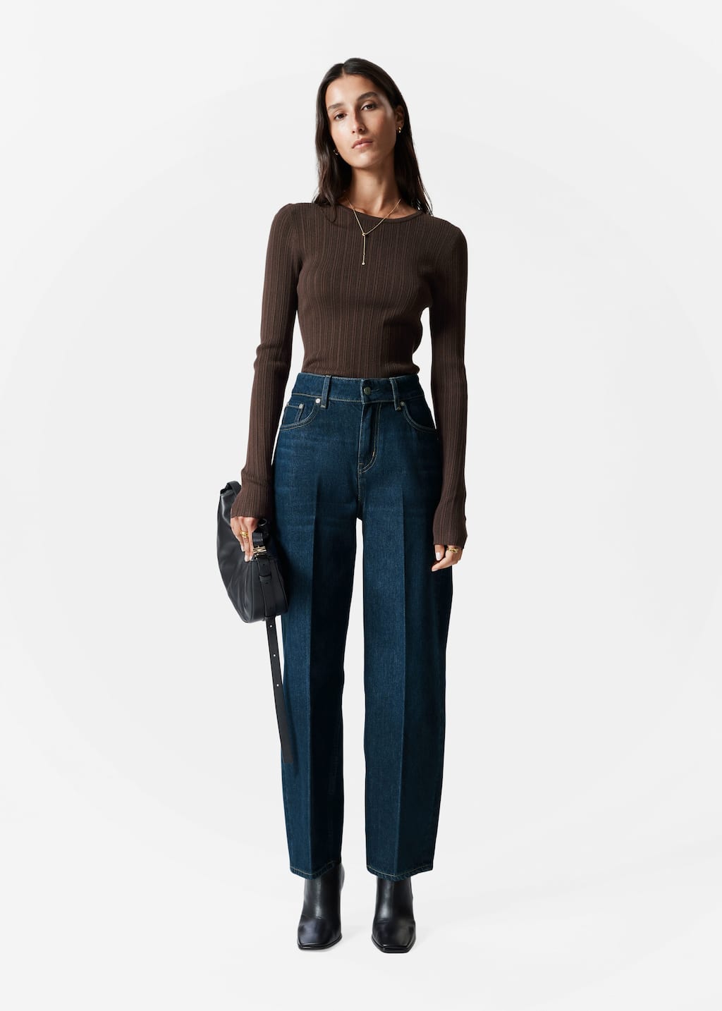 Haut côtelé - Couleur crème - Lookbook