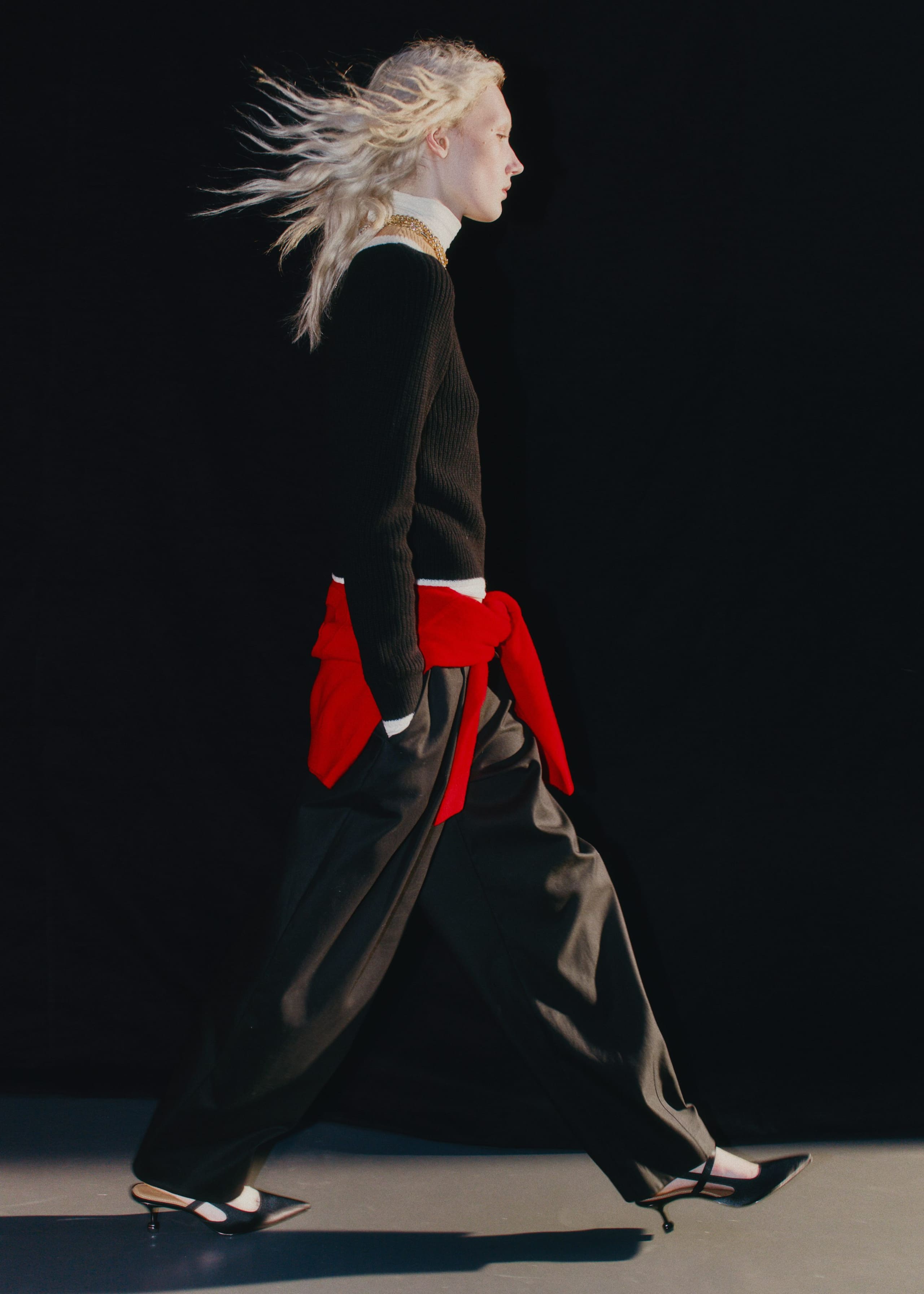 Image of Barrel-Leg Trousers