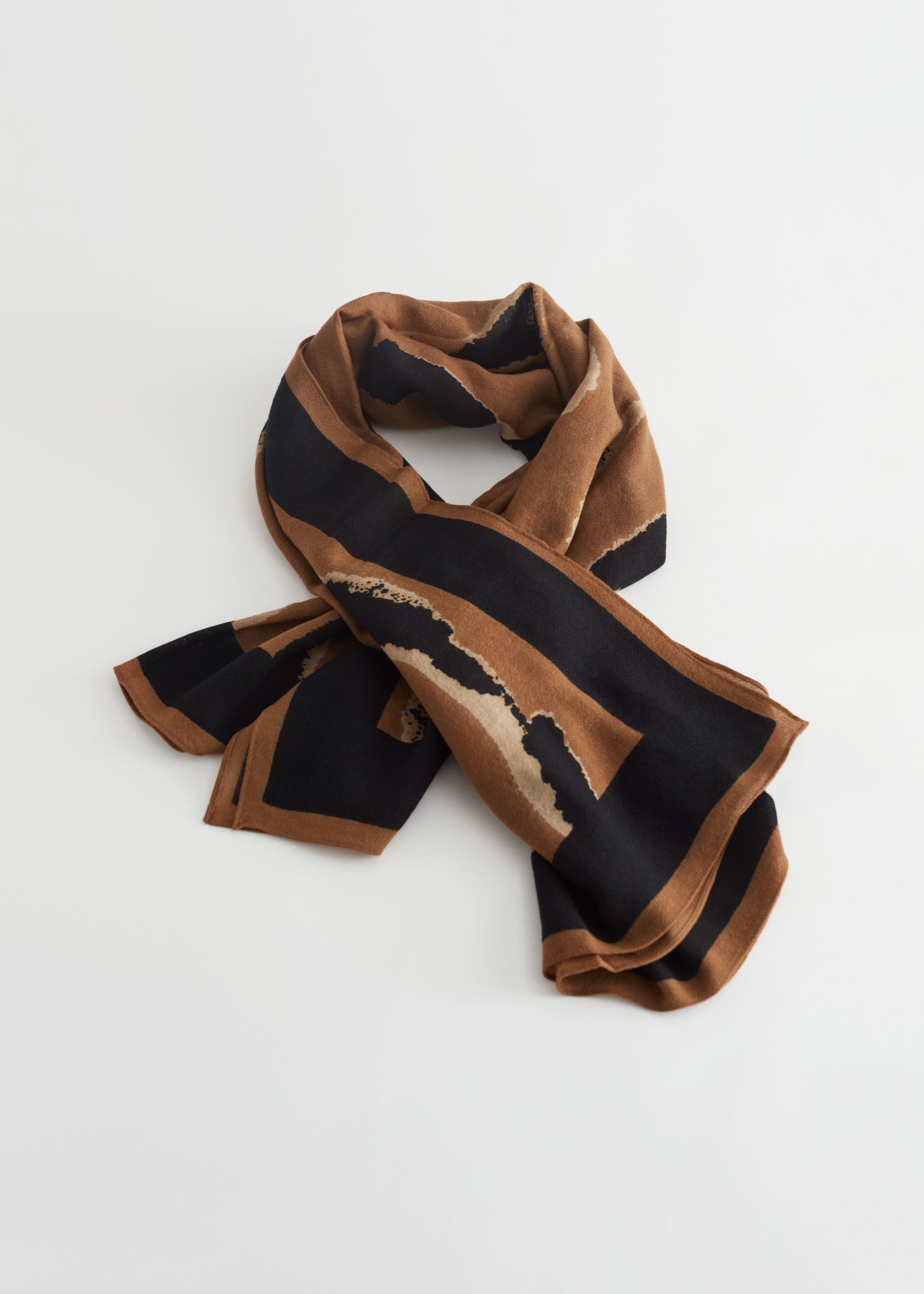 Foulard leggero - Marrone - Natura morta
