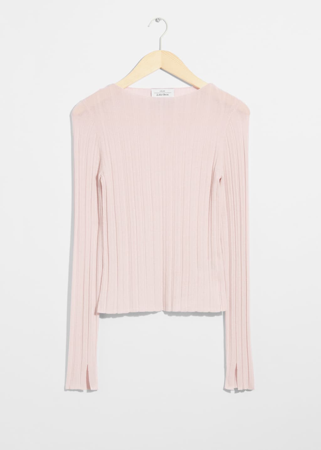 Haut transparent en laine mérinos - Rose - Still Life