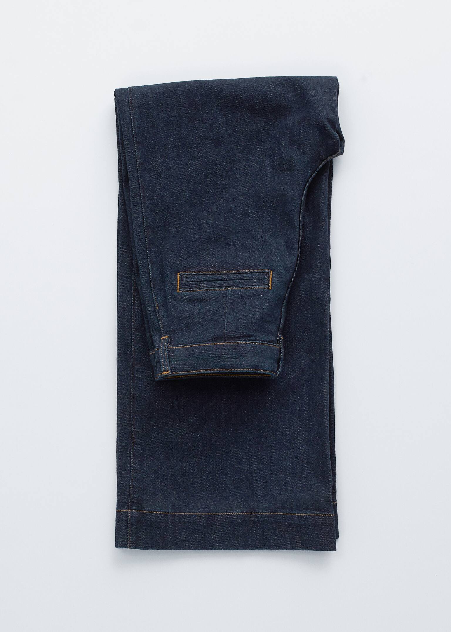 Regular Wide-Leg Jeans - Dark Blue/Mid Blue Wash - 4