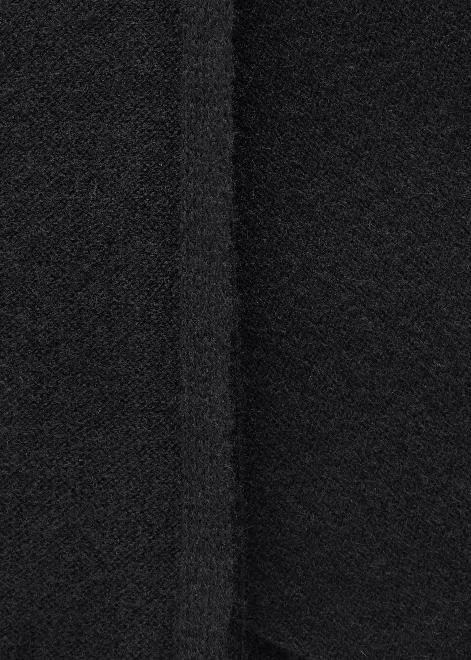 Schal aus reiner Wolle - Schwarz/Helltürkis - 2