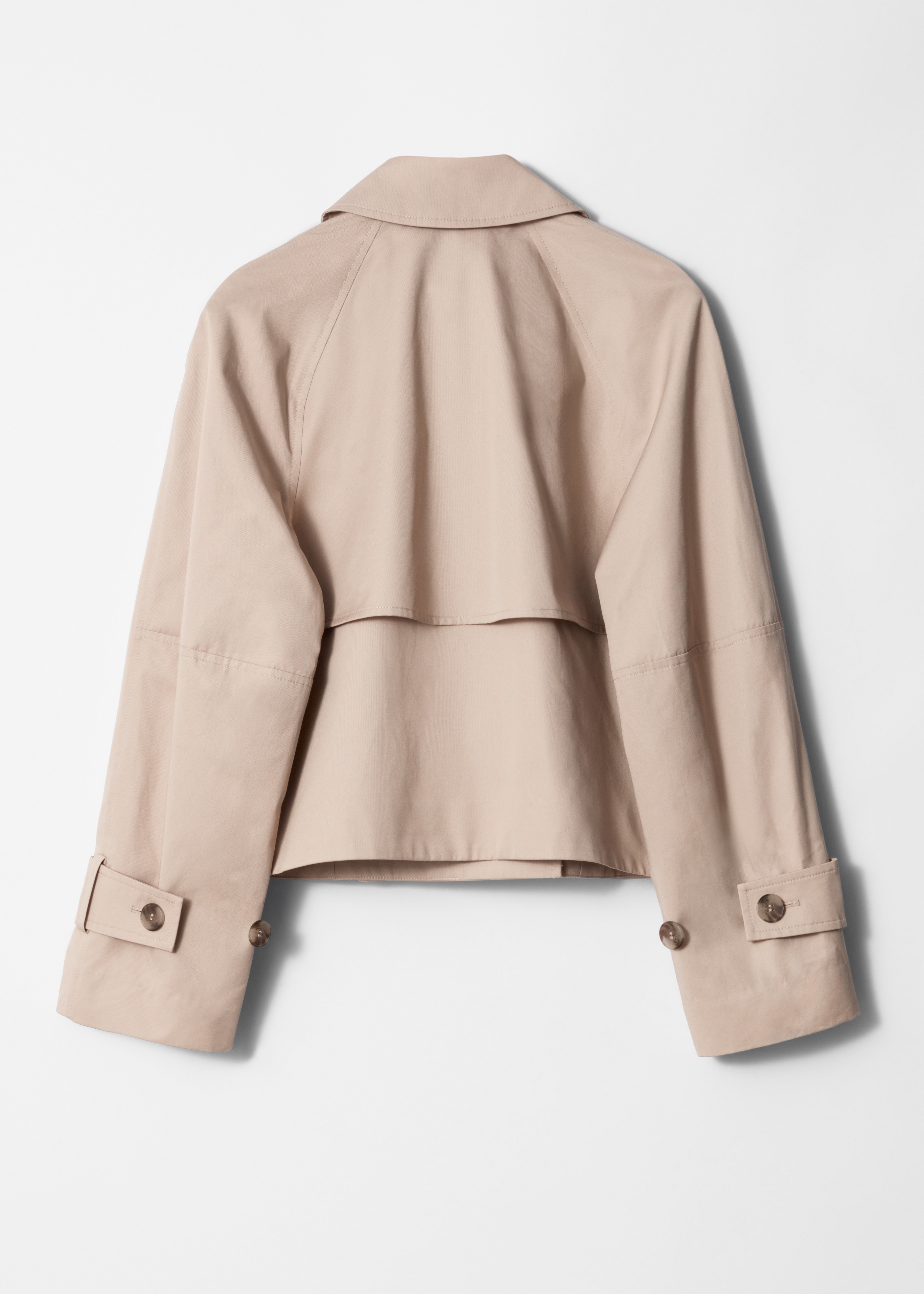 Veste courte d’inspiration trench-coat - Beige