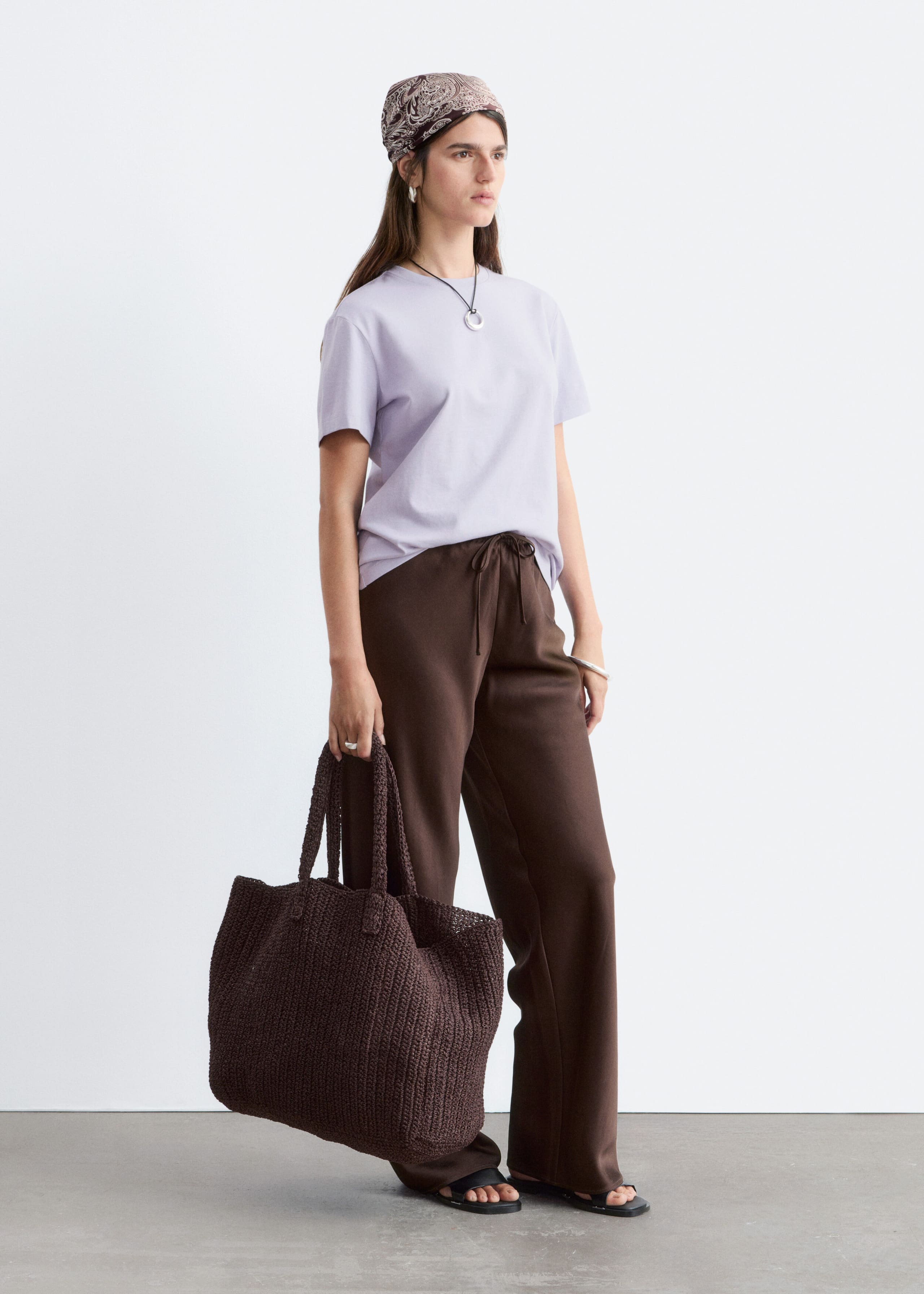 Image of Cotton Crew-Neck T-Shirt