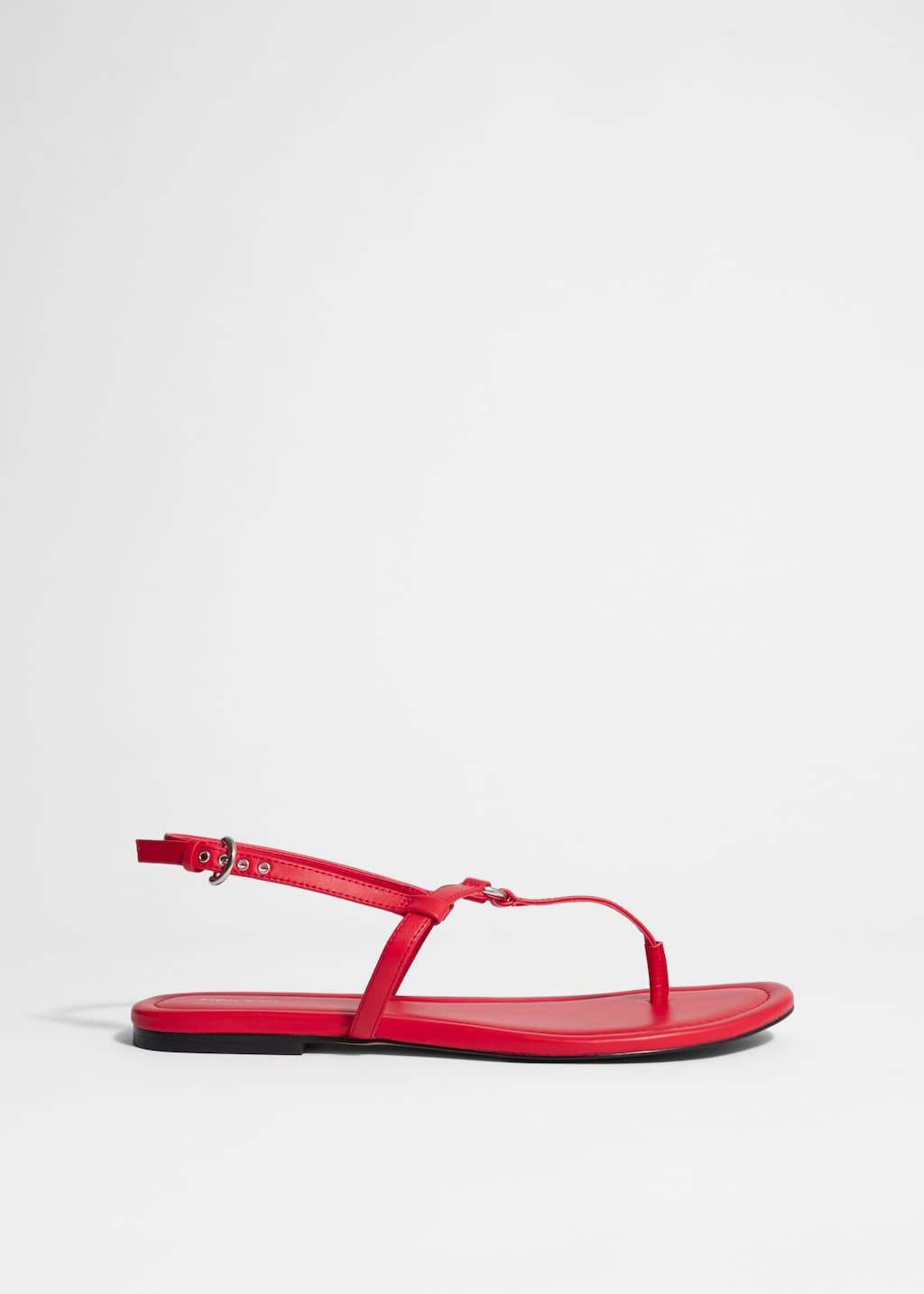 Sandales en cuir à brides en T