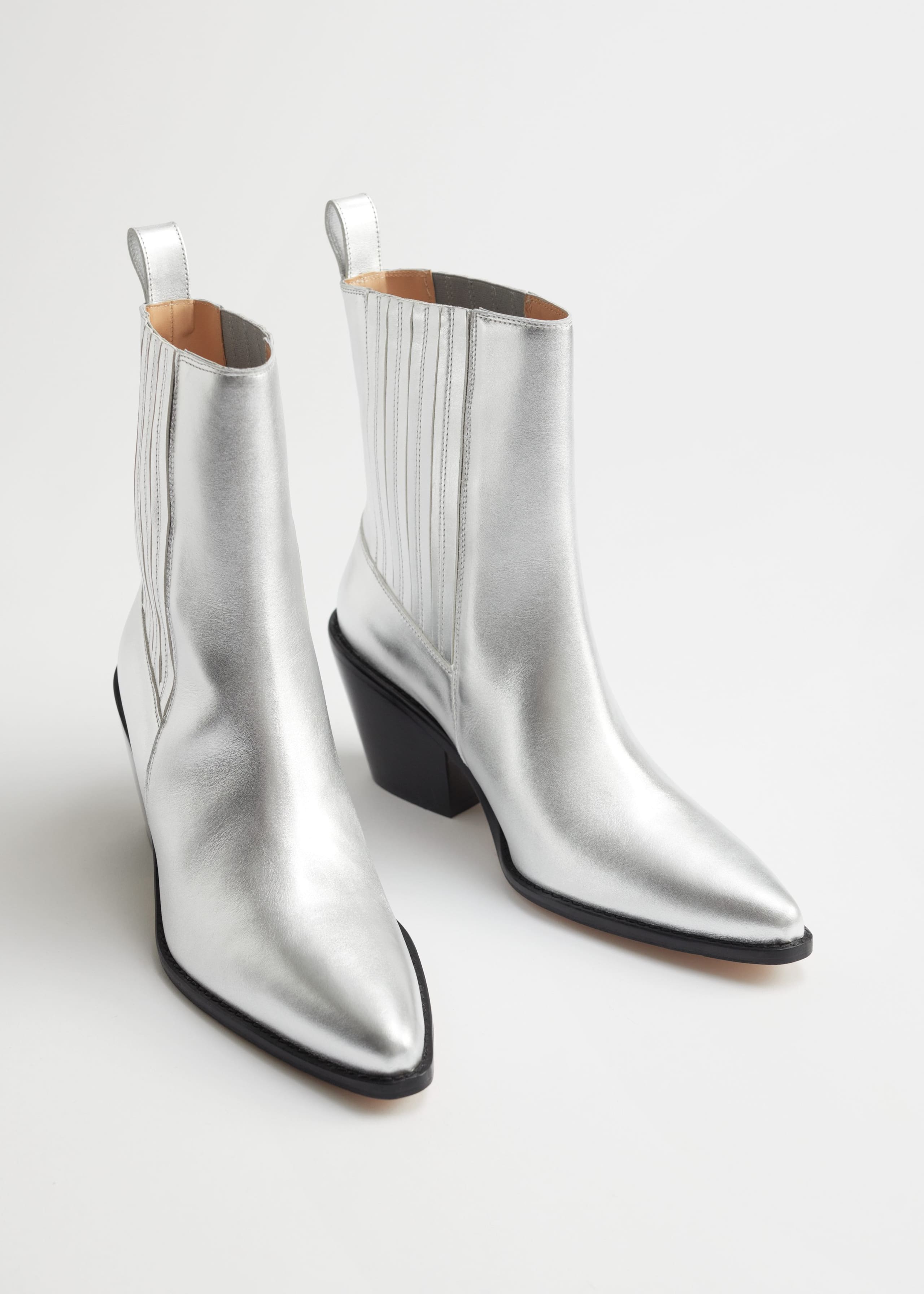 Image of Pointed Leather Western Boots