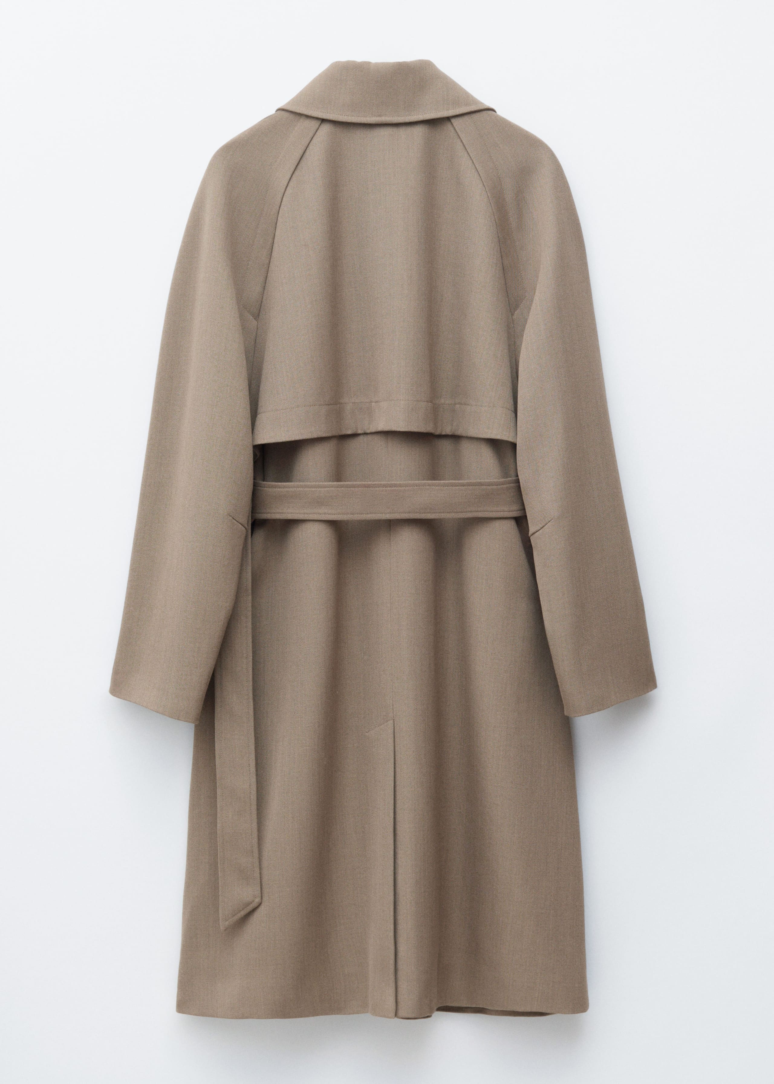 Tie-Belt Wool Trench Coat - Mole - Still Life