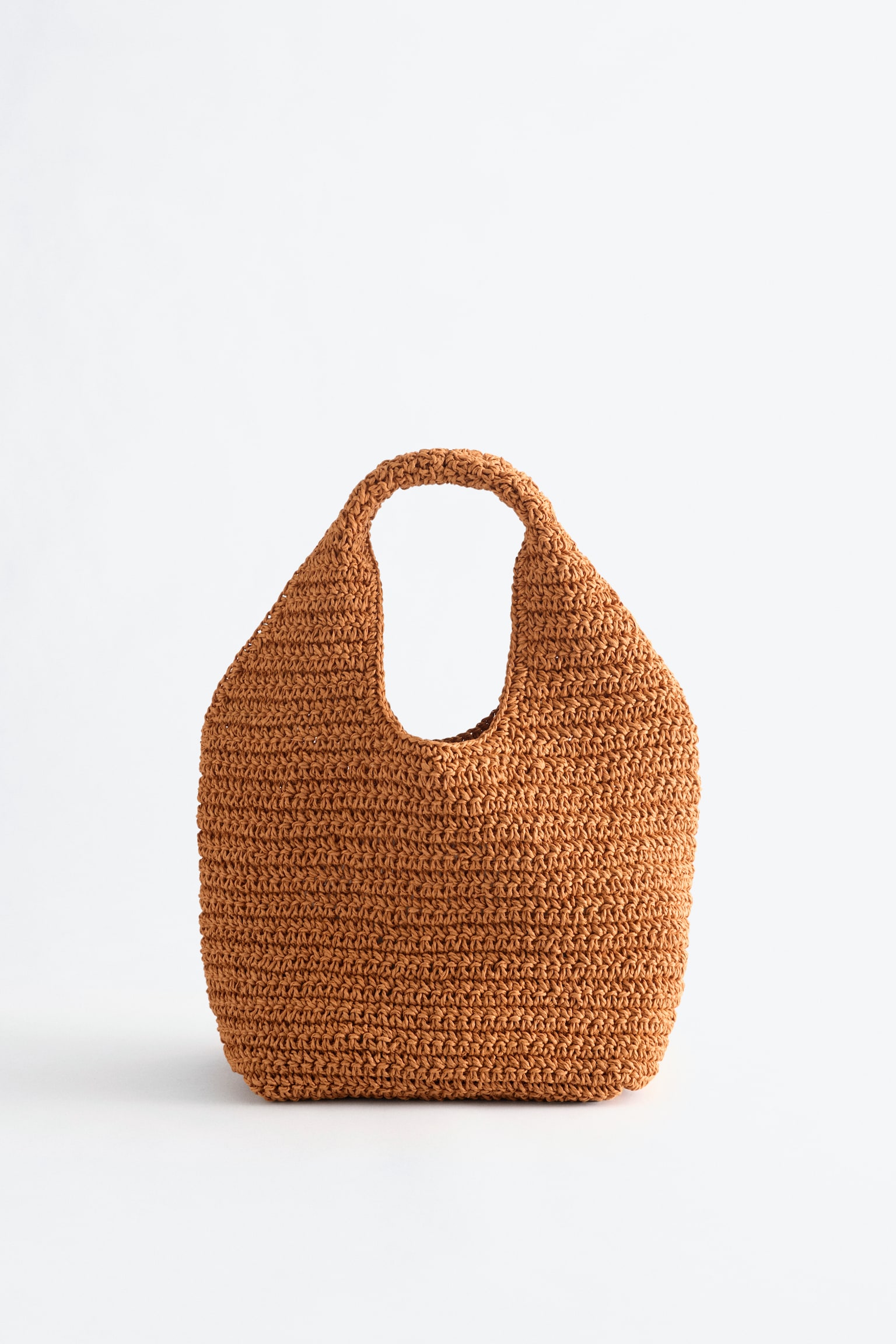 Мини тоте от хартиена слама-Тъмно бежово - 2