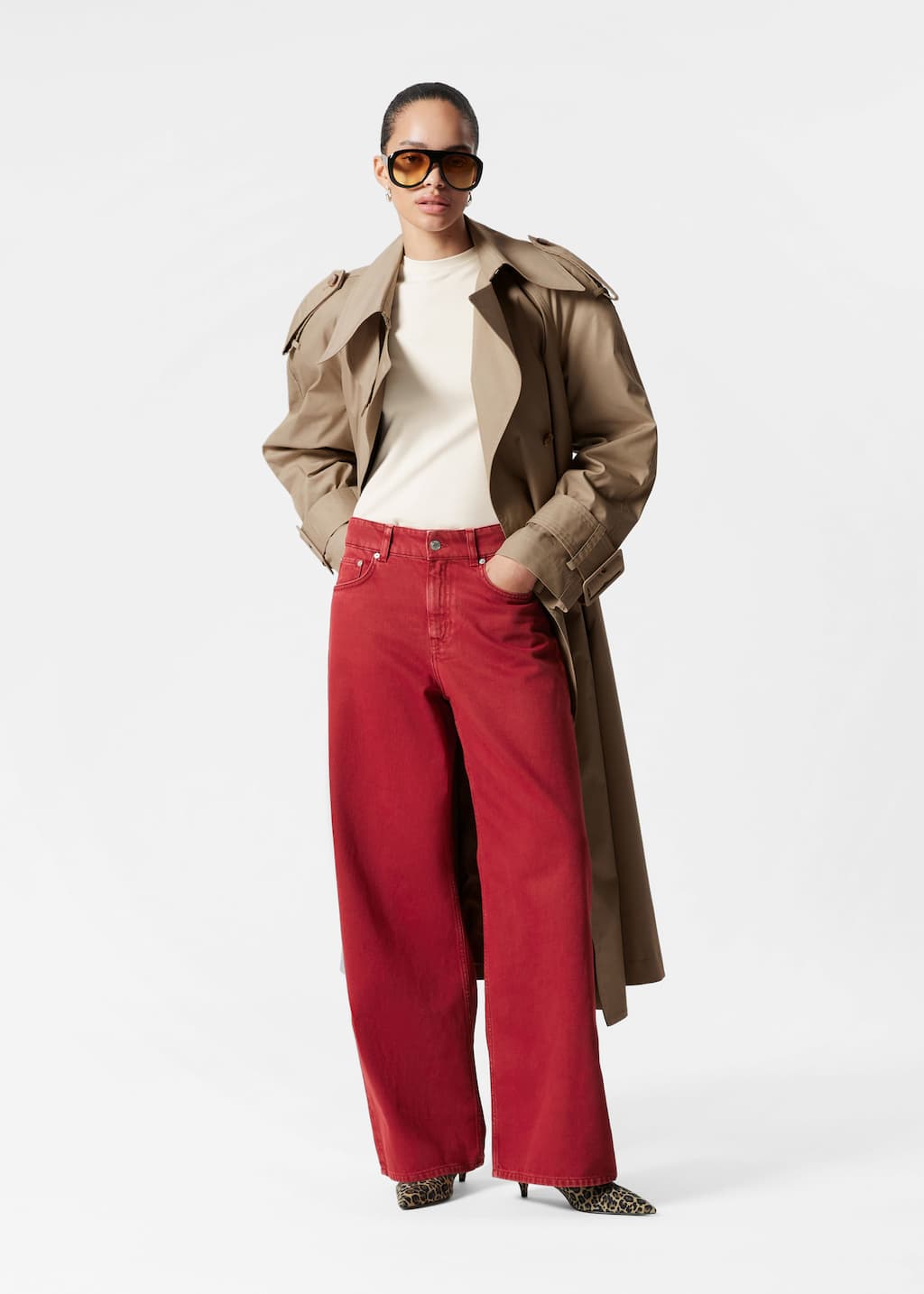 Image of Relaxed Wide-Leg Jeans